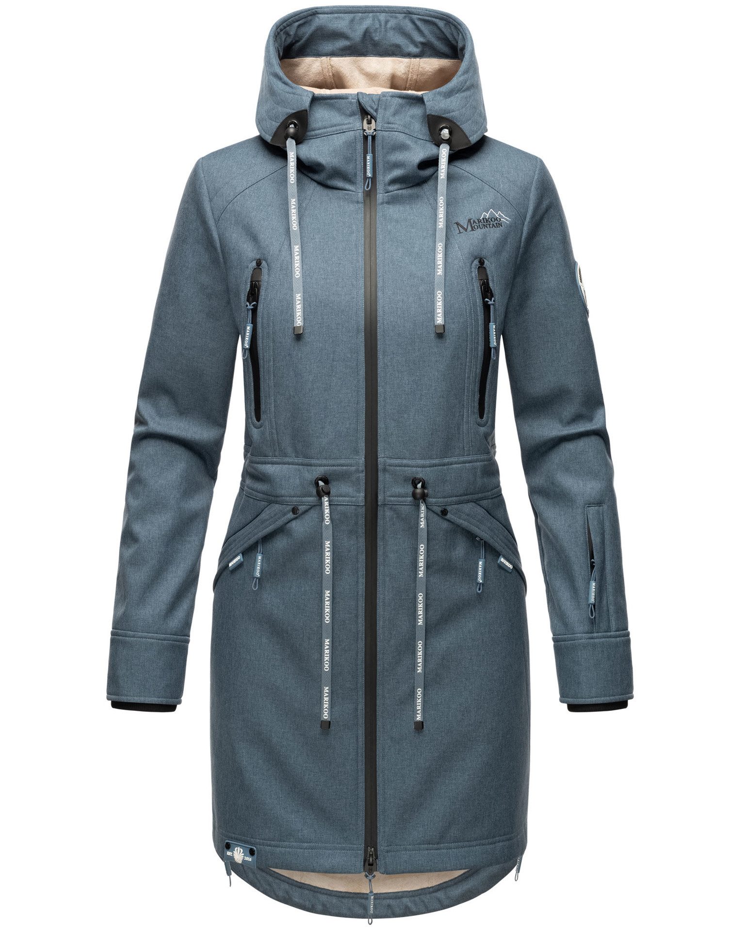 Marikoo Softshelljacke mit warmen Teddyfleece
