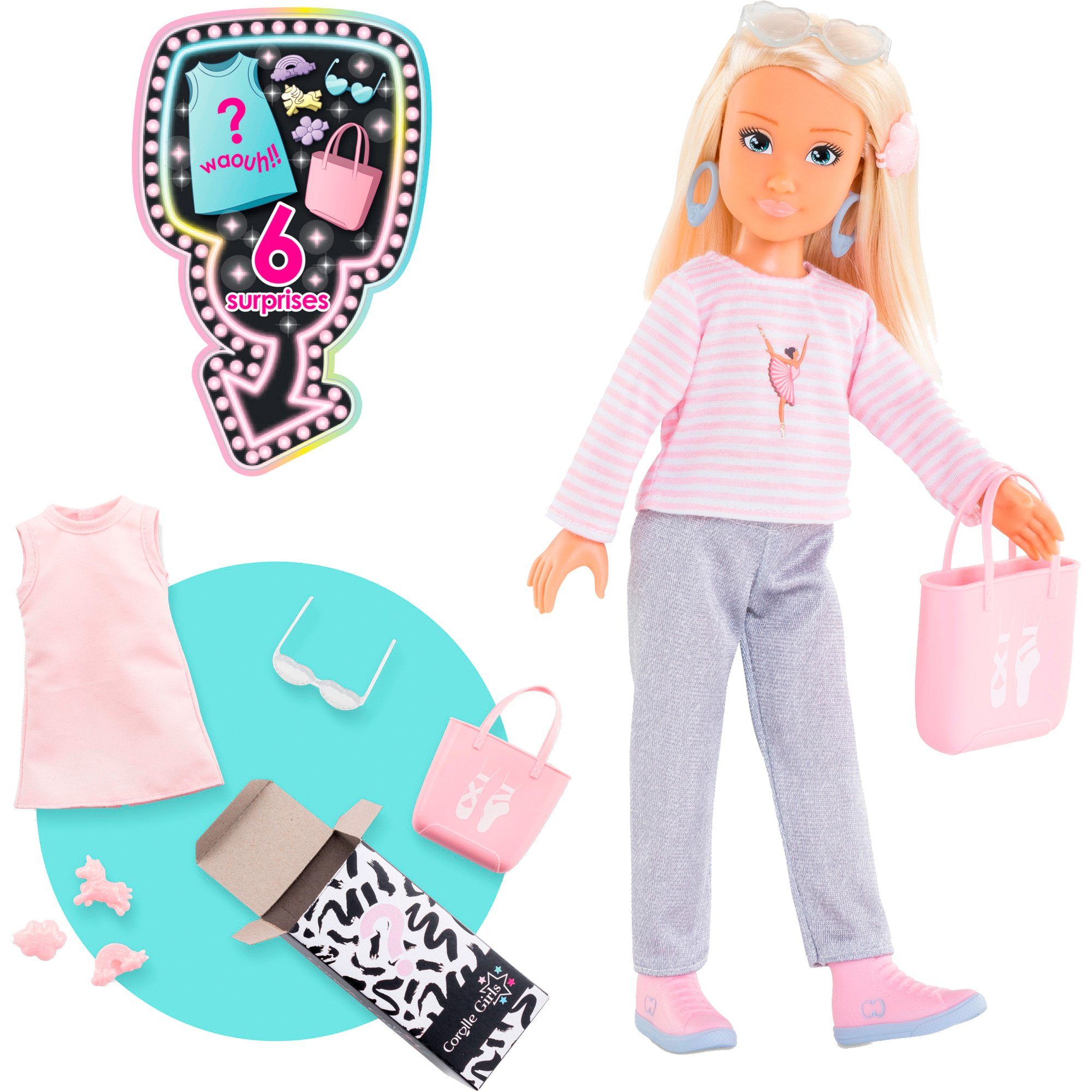Corolle® Babypuppe Corolle Girls - Valentine Shopping Surprise, Puppe