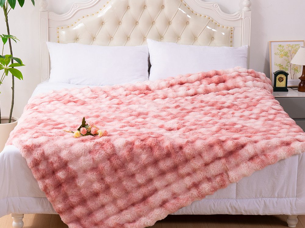 Wohndecke Kunstfell-Decke, Premium Kuscheldecke weich beidseitig, ORHOPUI, günstig online kaufen