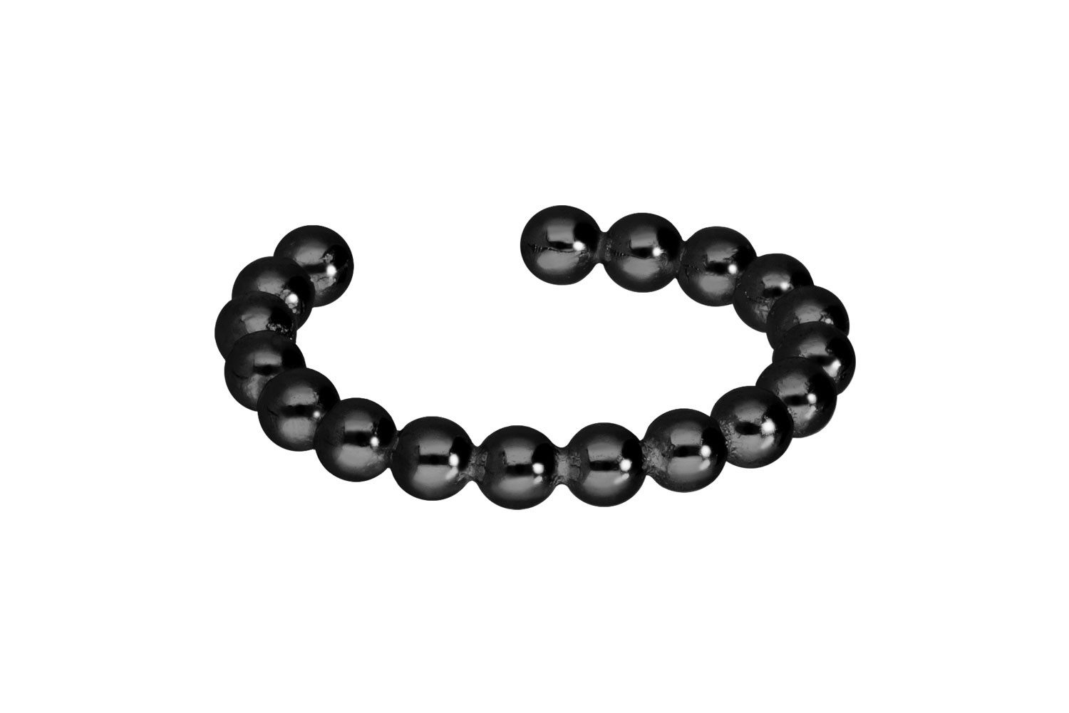 PIERCINGLINE Fake-Spirale Chirurgenstahl Fake Ohrring KUGELN (Fake Piercing-Ringe, 1-tlg)