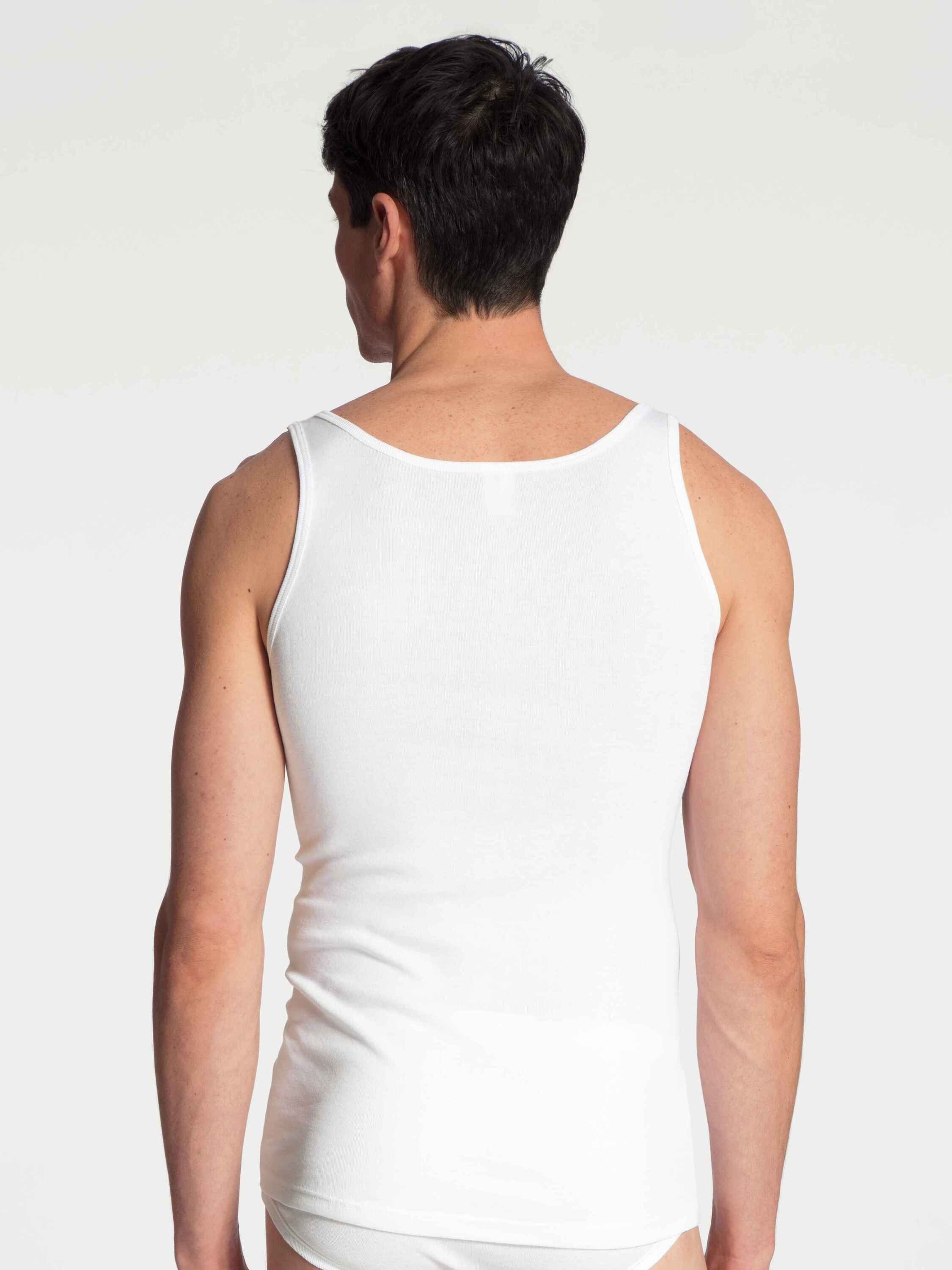 White Athletic-Shirt (2-St., CALIDA 2er-Pack 2er-Pack) Unterhemd