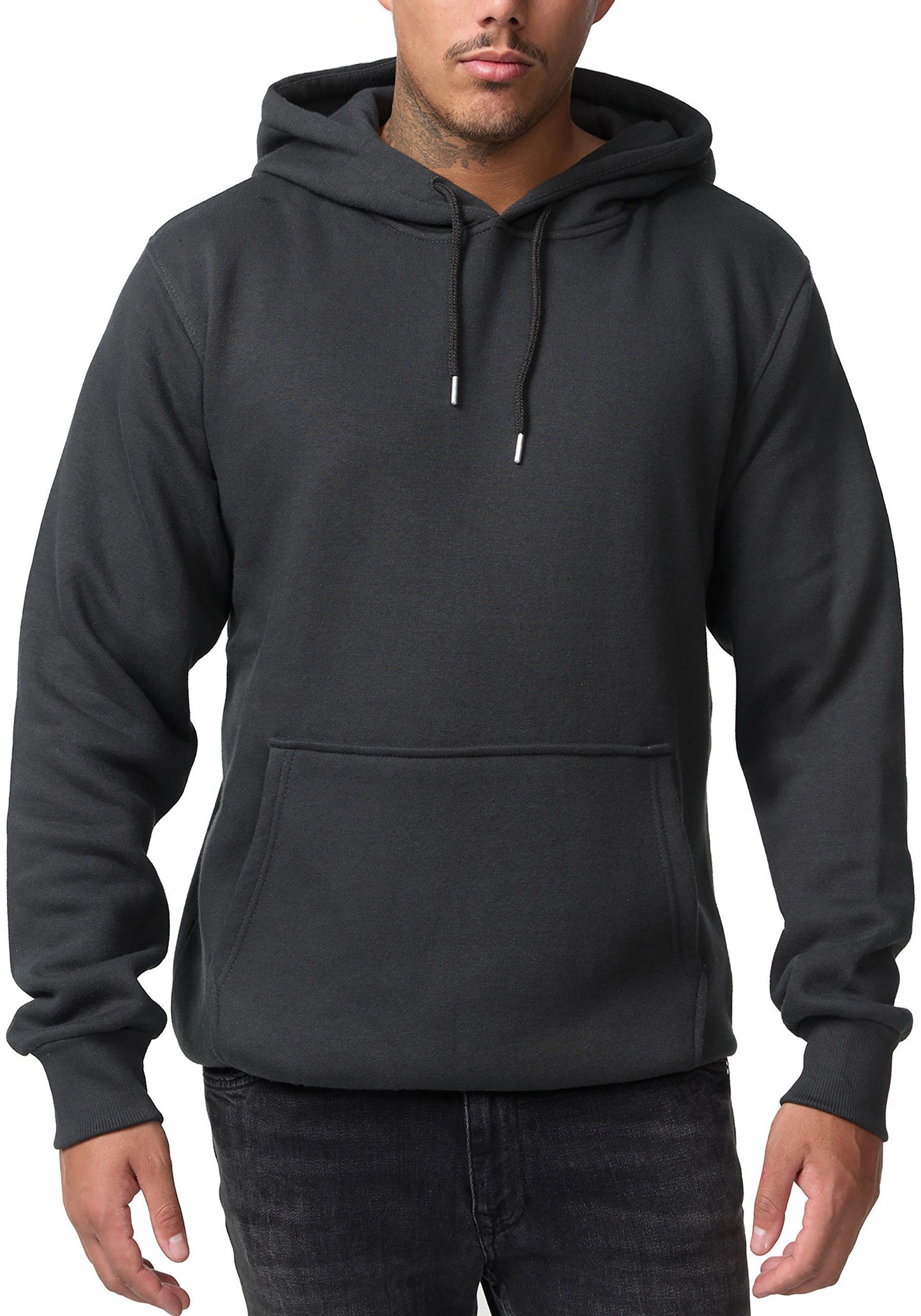 Smith & Solo Kapuzensweatshirt Hoodie Herren Kapuzenpullover (1-tlg) Baumwollmischung – Bild 3 von 5