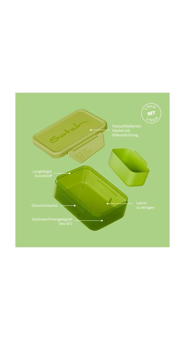 Satch Lunchbox Brotdose, Kunststoff, (Brotdose, 1-tlg., 1x Brotdose), spülmaschinengeeignet bis 45 Grad, Handwäsche empfohlen