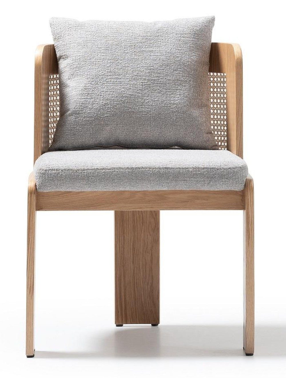 JVmoebel Esszimmerstuhl Stuhl Design Weiss Stoff Holz Modern Komfort Skandinavisch Elegant, Made in Europa