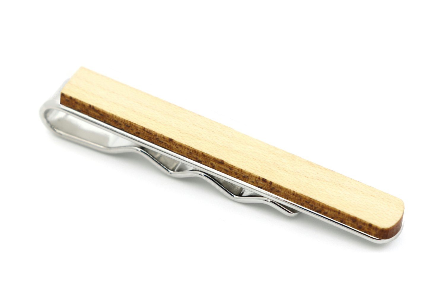 NaturSchatulle Krawattennadel Holz Klassik (5cm Edelstahl günstig online kaufen