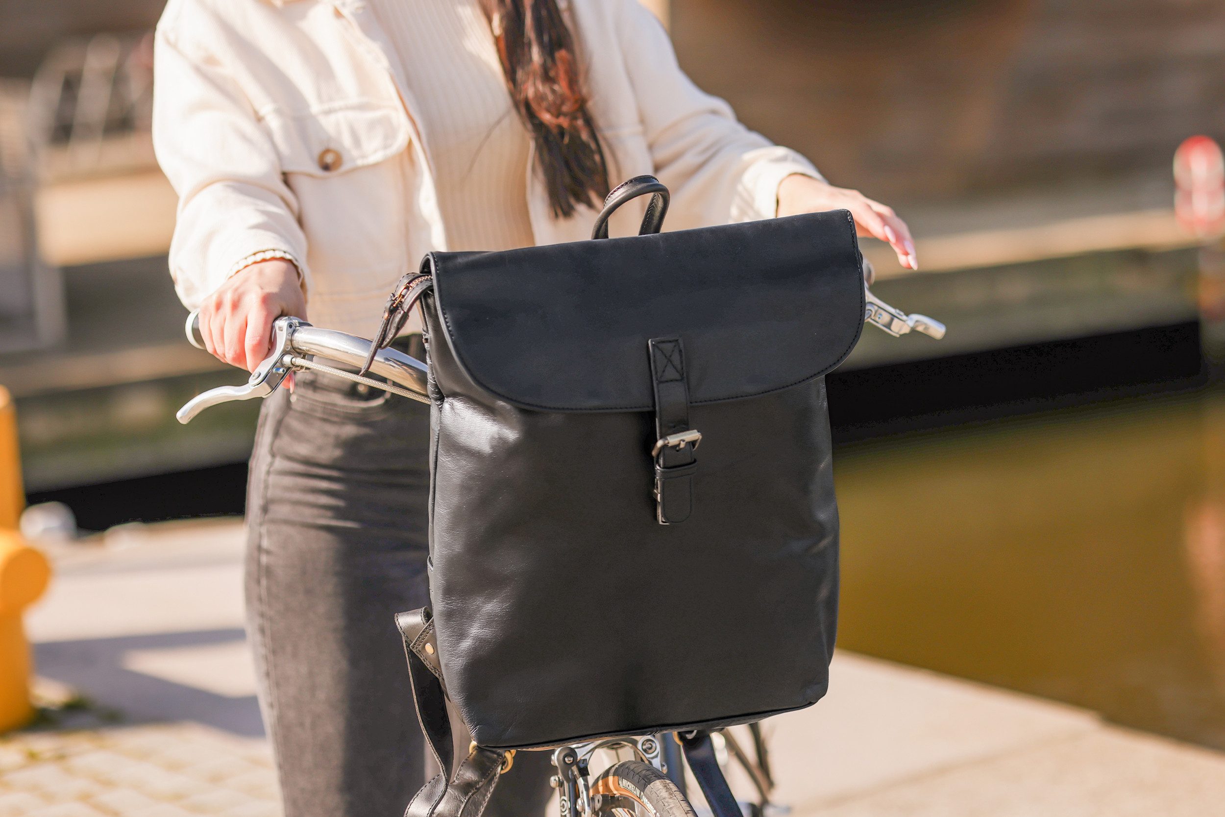 Gusti Leder Fahrradrucksack Gusti Leder Fahrradrucksack Mauro G., Rucksack Fahrradrucksack Lederrucksack Lenkertasche Cityrucksack Leder