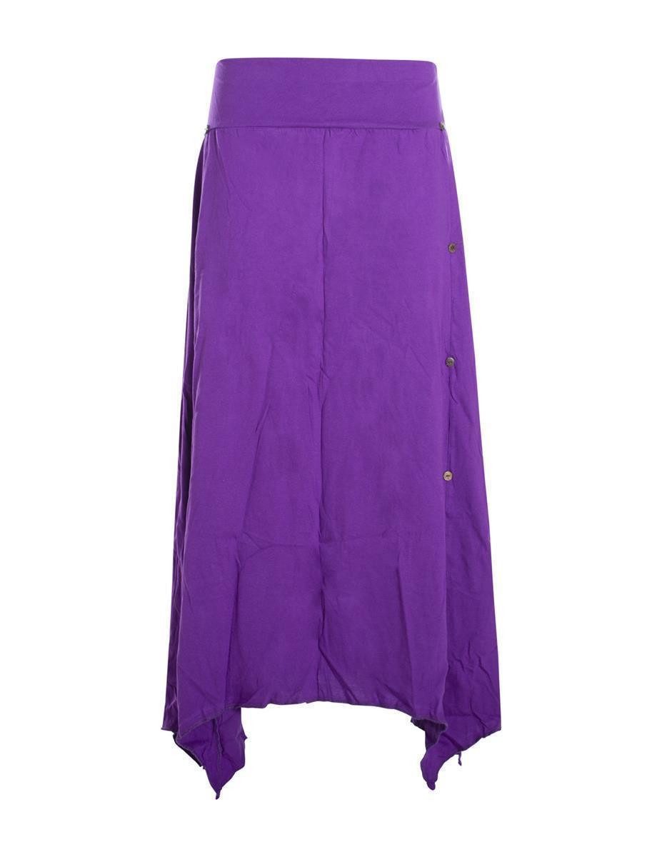 Vishes A-Linien-Rock Damen A-Linie Rock Baumwolle günstig online kaufen