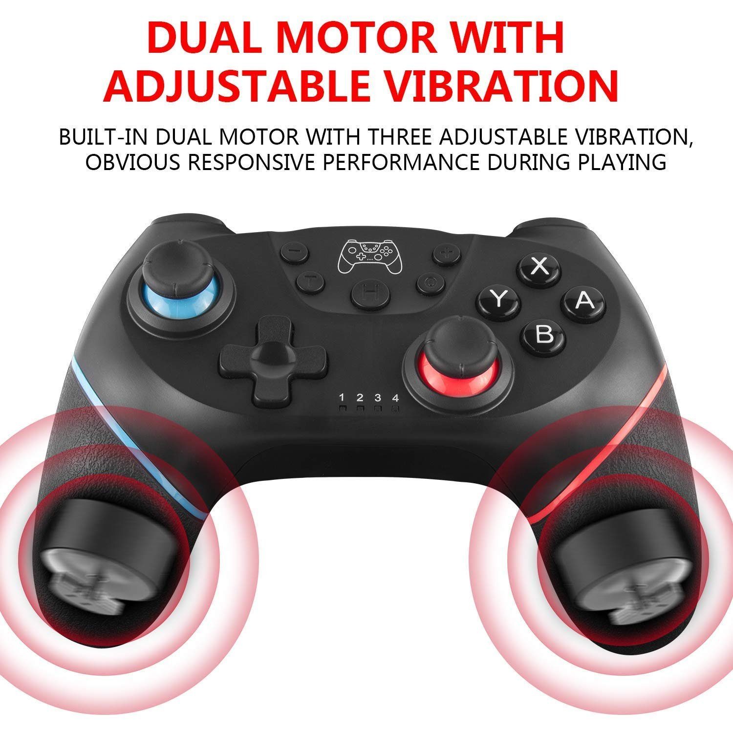 Haiaveng Switch Pro, Switch/Switch Achsen Weiß, Controllers Switch-Controller Lite/Switch Funktion für Turbo (Bluetooth Wireless Gamepad) 6 OLED