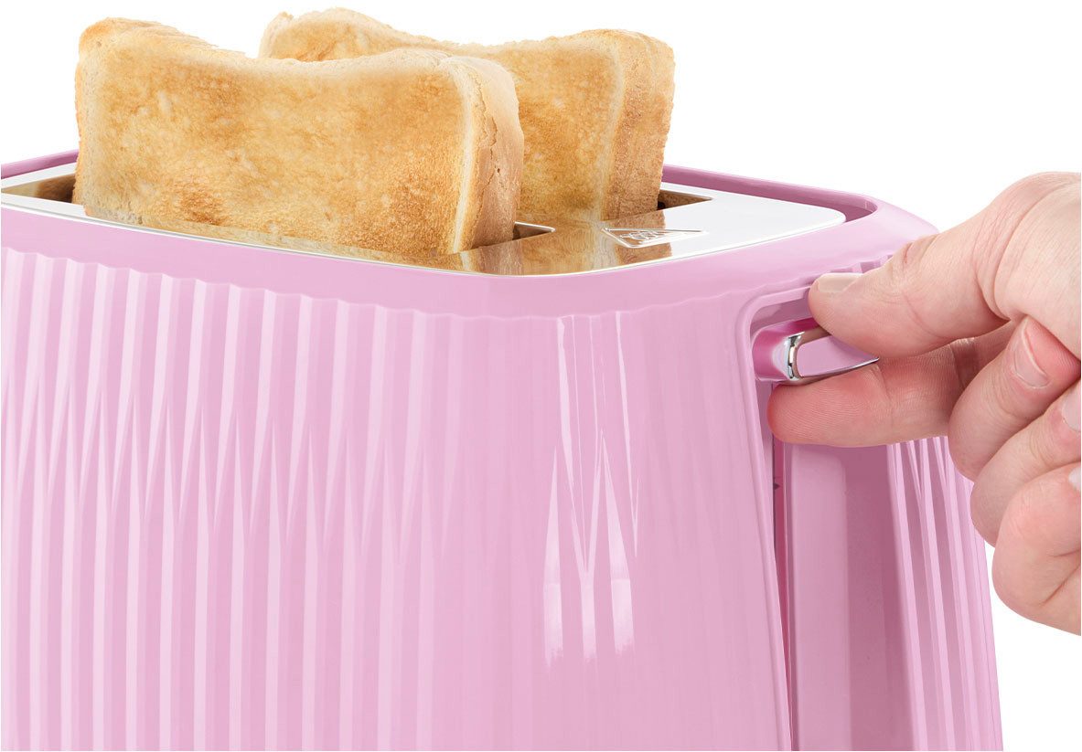 RUSSELL HOBBS Toaster Eden 27372-56 Himbeere, 2 Schlitze, 800 W, 6 Bräunungsstufen, Hebefunktion, Auftau-, Aufwärm- & Stoppfunktion – Bild 3 von 5