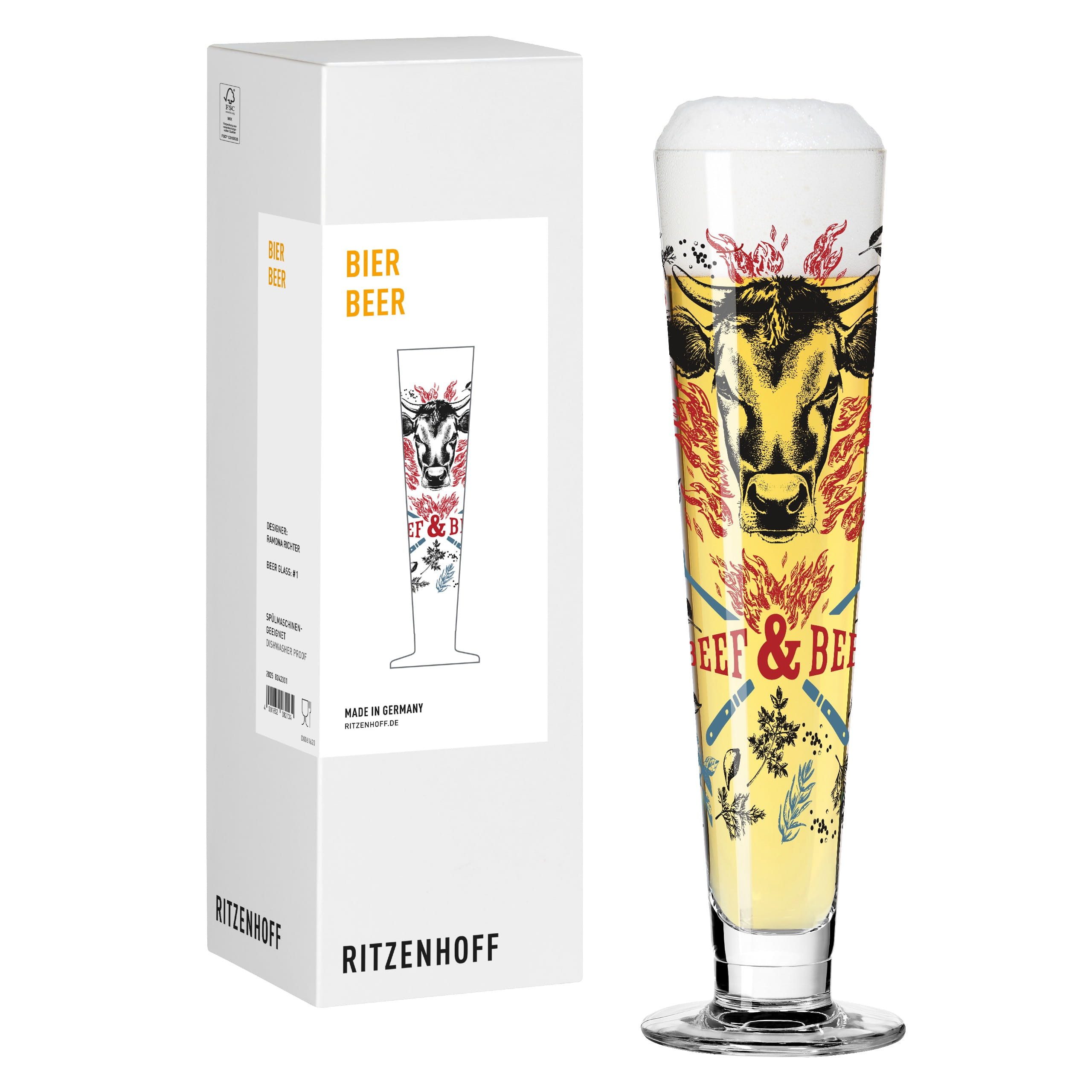 Ritzenhoff Bierglas Grill + Cook, Kristallglas