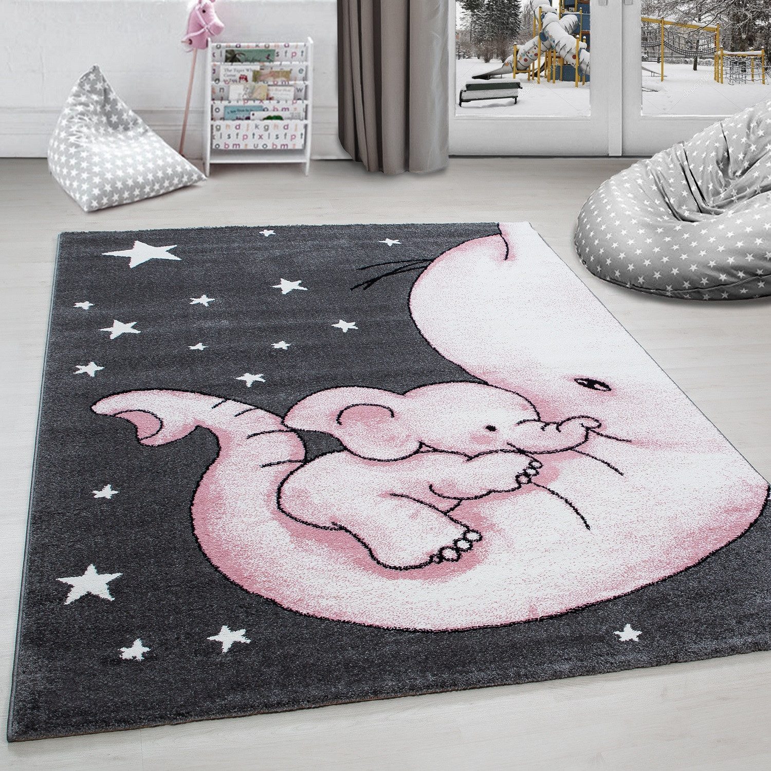 Carpettex Kinderteppich Elefant-Design, Läufer, Höhe: 11 mm, Kinderteppich günstig online kaufen