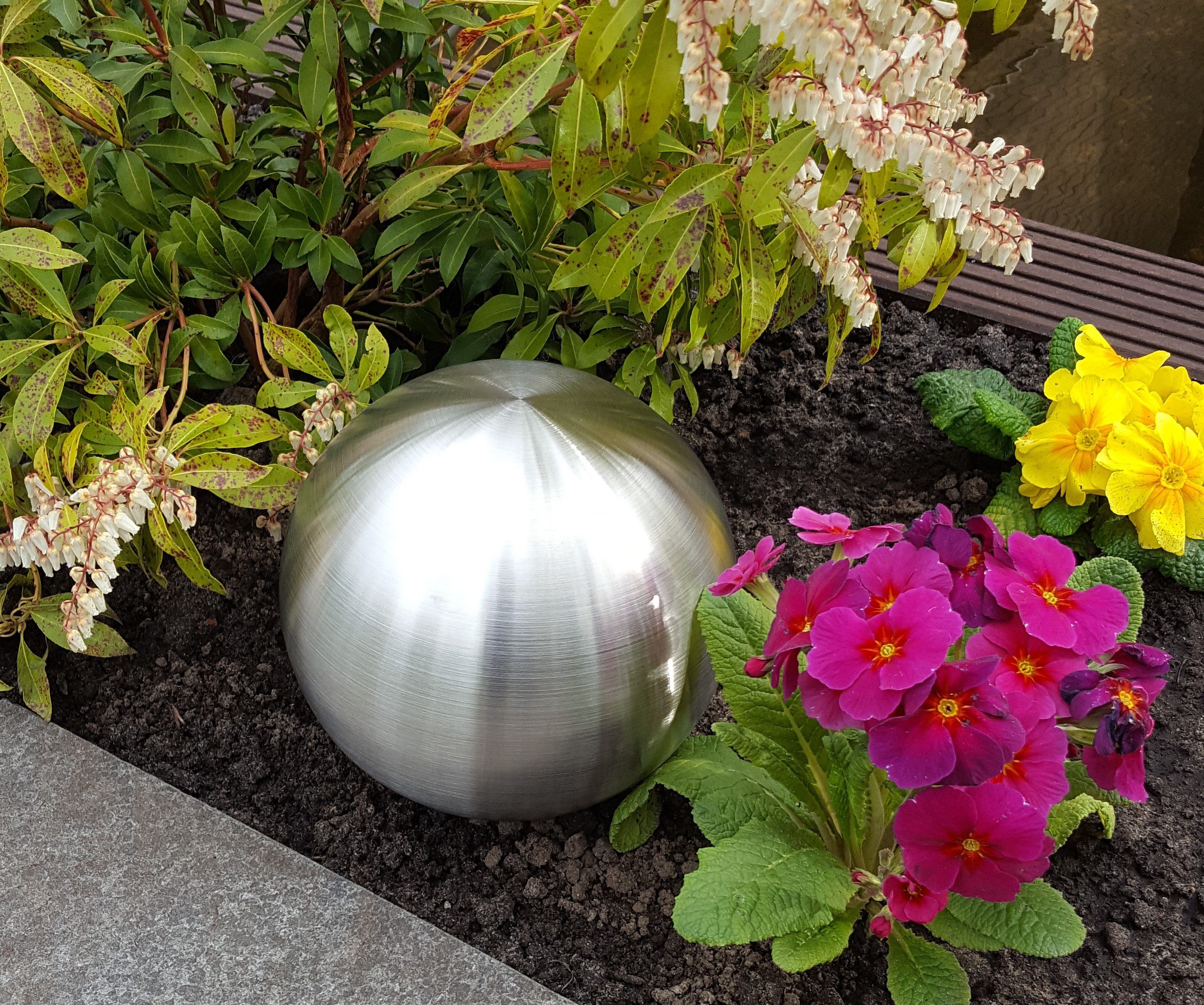 Jürgen Bocker - Gartenambiente Dekokugel Dekorationskugel Edelstahl matt 20-75 cm Gartendekoration