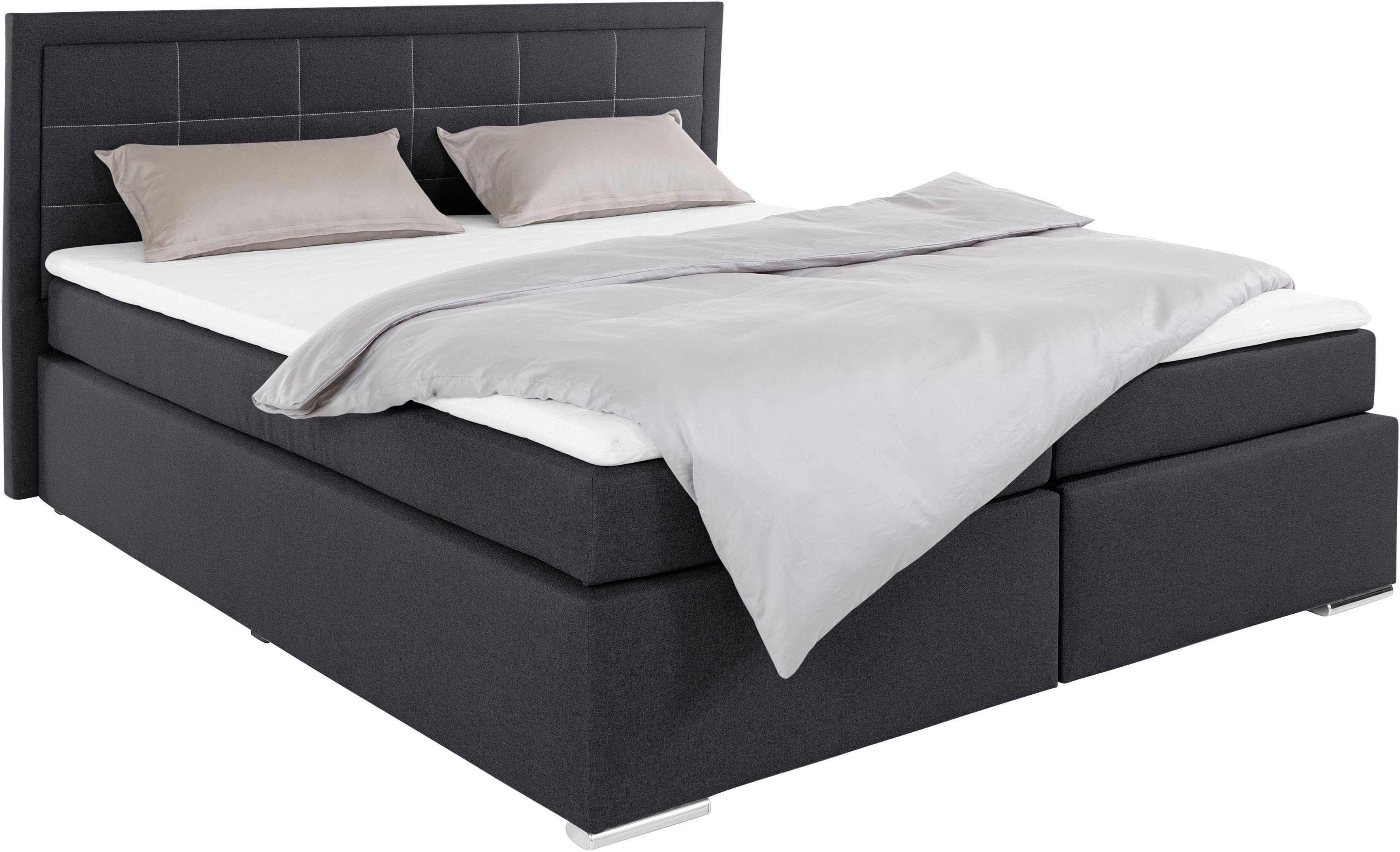 COLLECTION AB Boxbett "Athena" wahlweise mit Bettkasten, inkl. Topper bei Ausführung mit Matratze, in Härtegraden H2, H3, H4