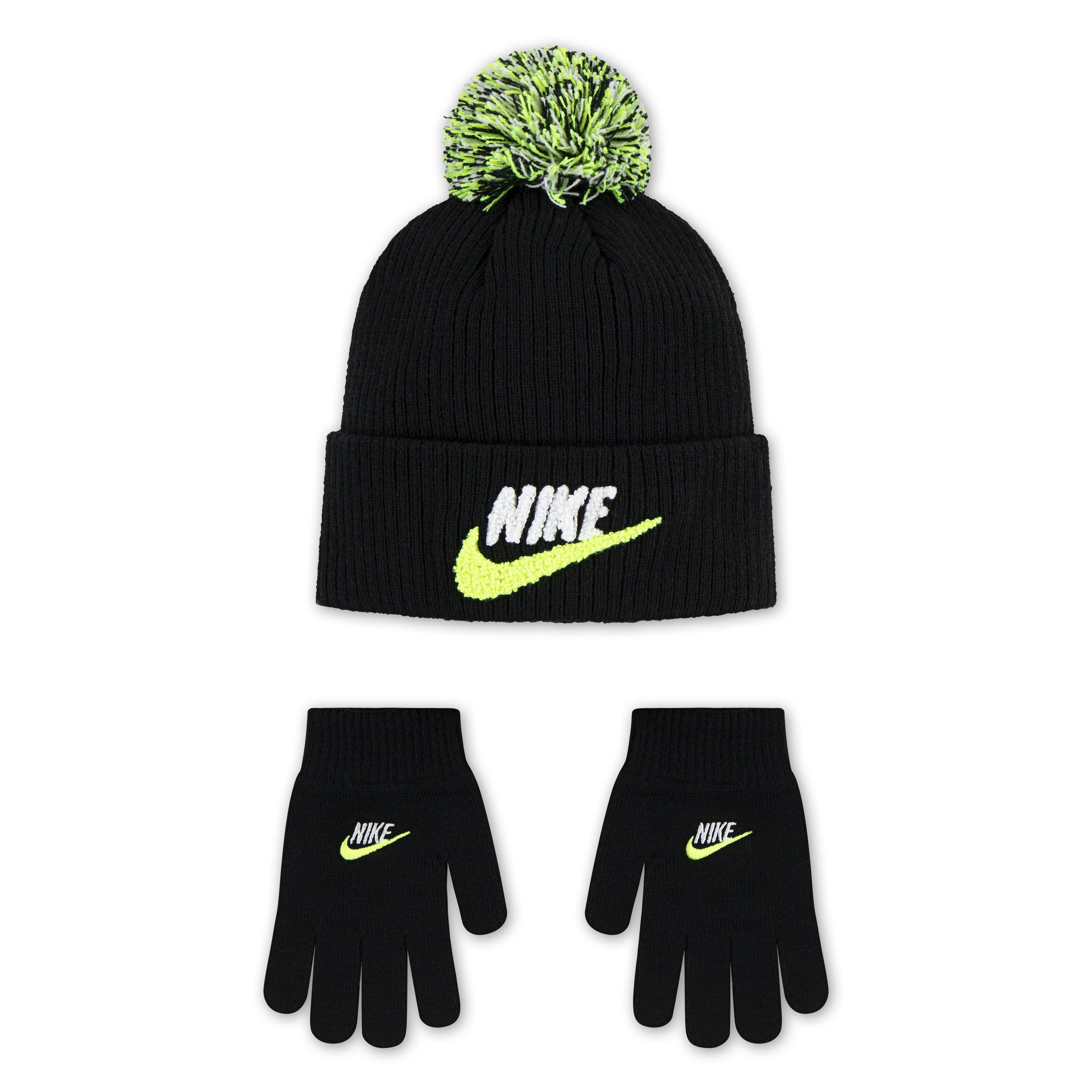 Nike Sportswear Beanie und Handschuhe Set NAN CLUB CHENILLE PEAK BEANIE (2-St) für Kinder