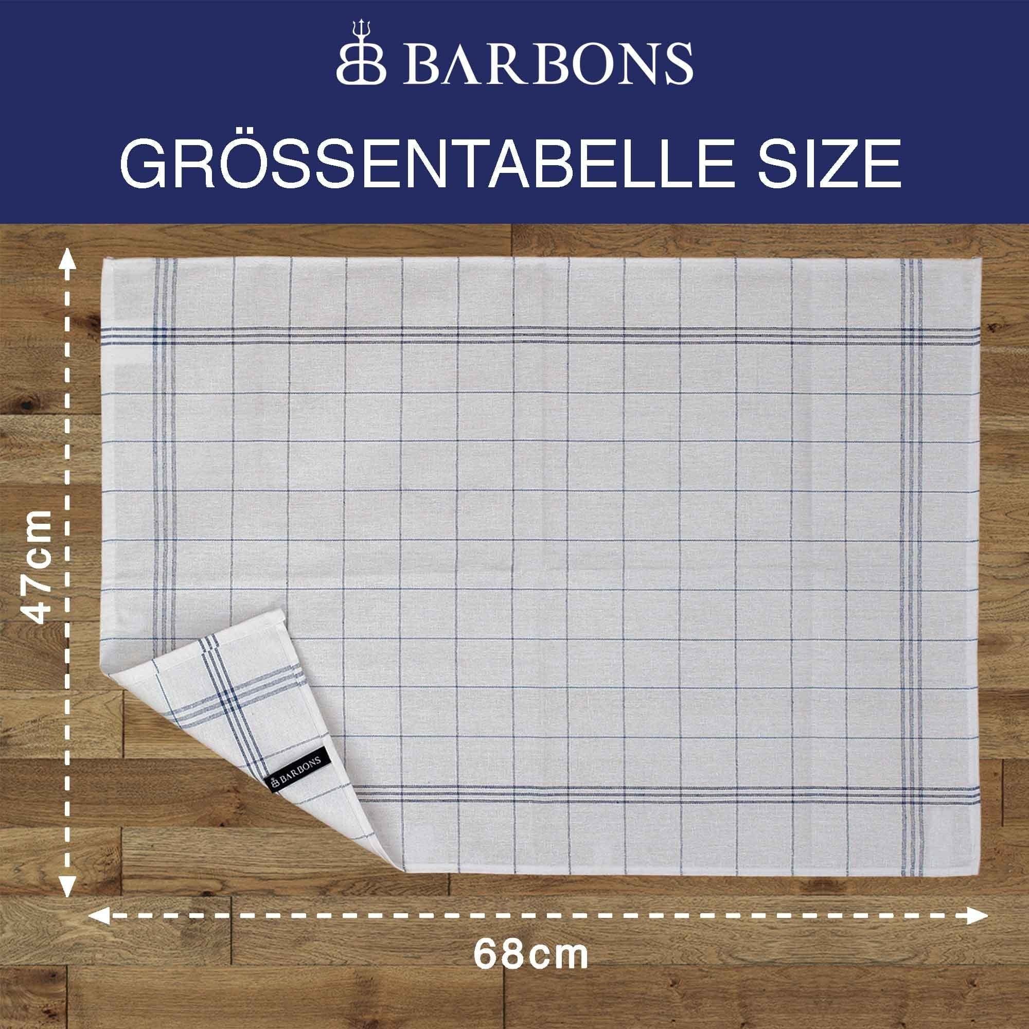 BARBONS Geschirrtuch Allzweck Tücher, Geschirrtücher, Trockentuch, Küchentuch, (20 er, 20-tlg), Premium Qualität, 100% Baumwolle, Blau – Bild 3 von 5