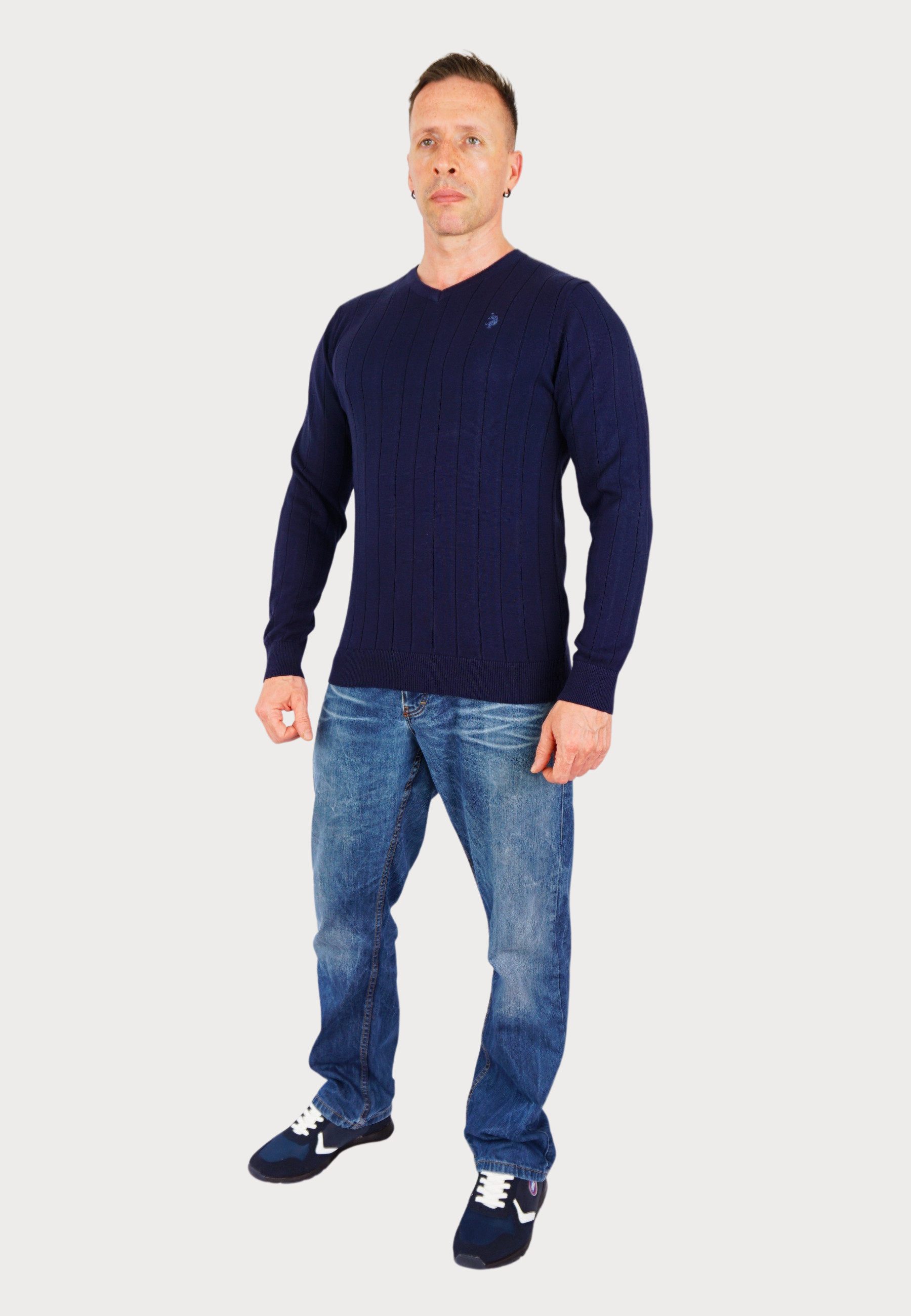 U.S. Polo Assn. Strickpullover Strickpullover Pullover V-Neck (1-tlg) günstig online kaufen