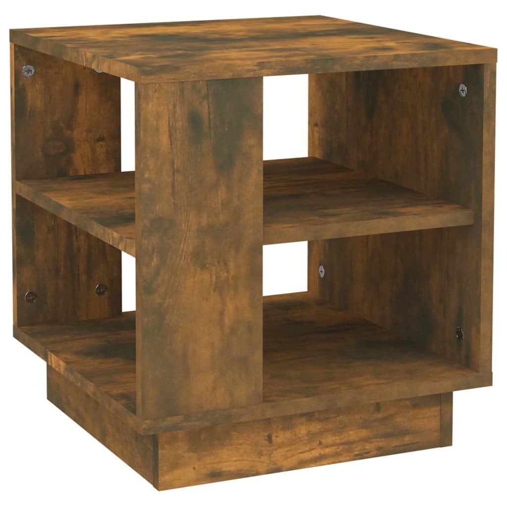 vidaXL Couchtisch Couchtisch Räuchereiche 40x40x43 cm Holzwerkstoff (1-St)