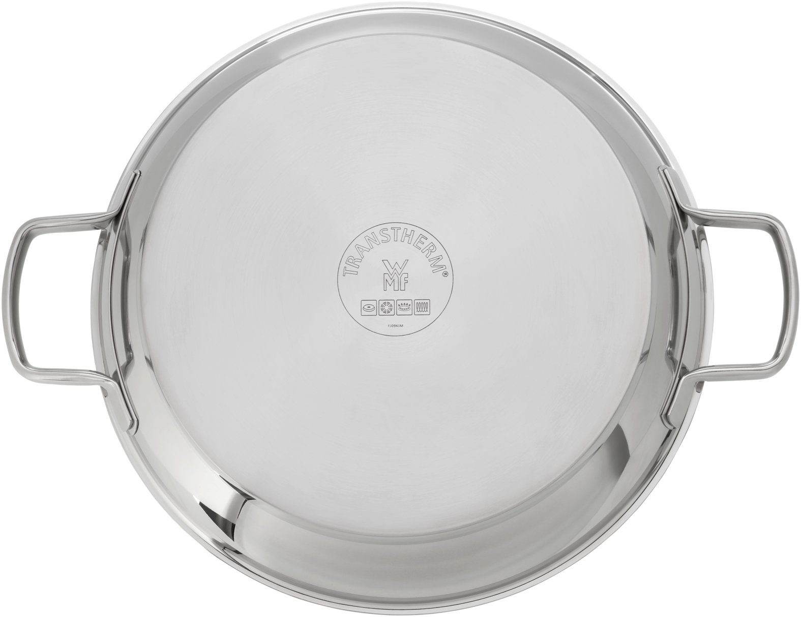 WMF Servierpfanne PermaDur Advance Servierpfanne, 32 cm, Cromargan® Edelstahl rostfrei 18/10 (1x Servierpfanne beschichtet 32 cm (Höhe 6 cm, Volumen 3,0l) - optimal für Herdplatten mit Ø 22 cm, 1-tlg)