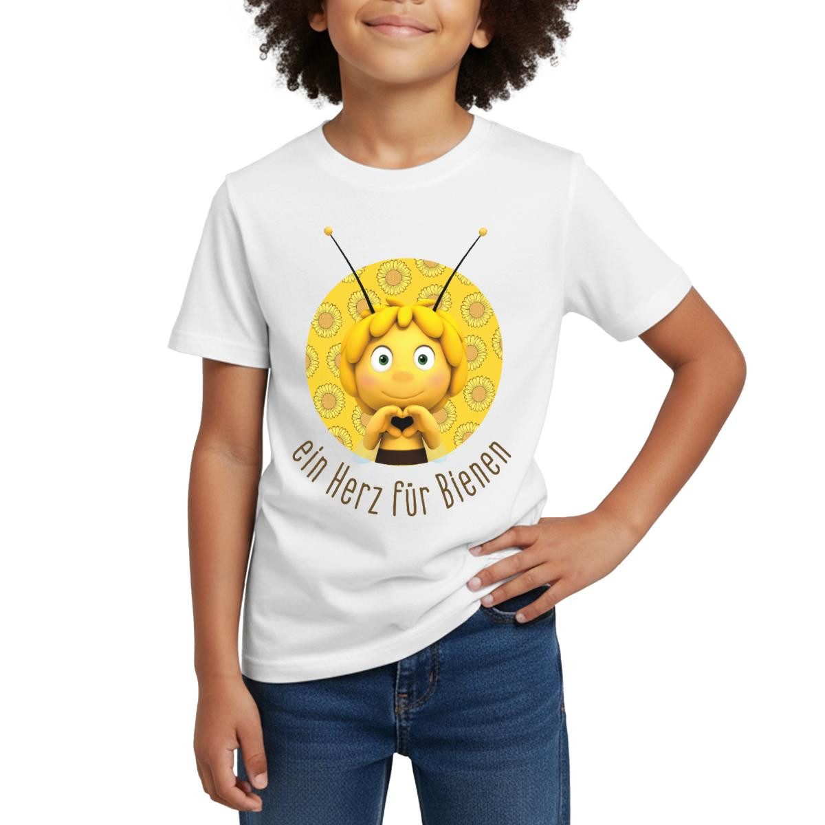 T-Shirt Biene Maja Ein Herz Für Bienen Kinder T-Shirt