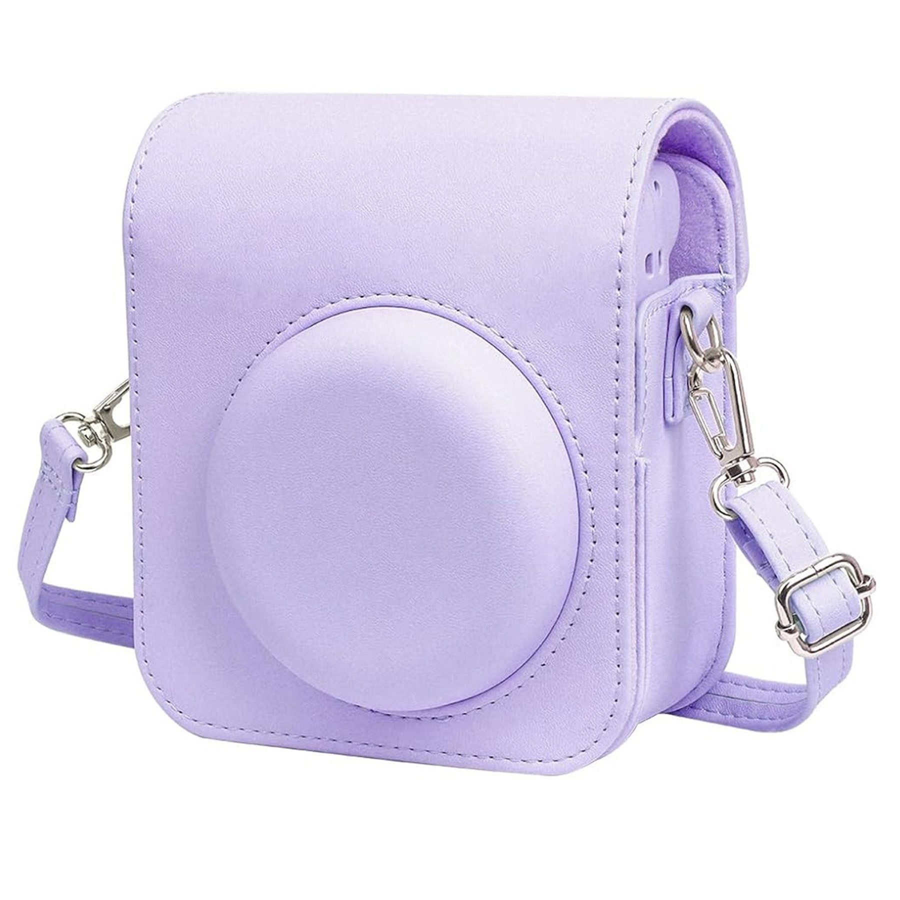 Mutig Kameratasche Kamera Tasche Kompatibel Instax mini 12, Kameratasche für Schutzhülle (Sofortbildkamera Reisetasche mit Schulterriemen und Tasche, Kompatibel mit Instax Mini 12)