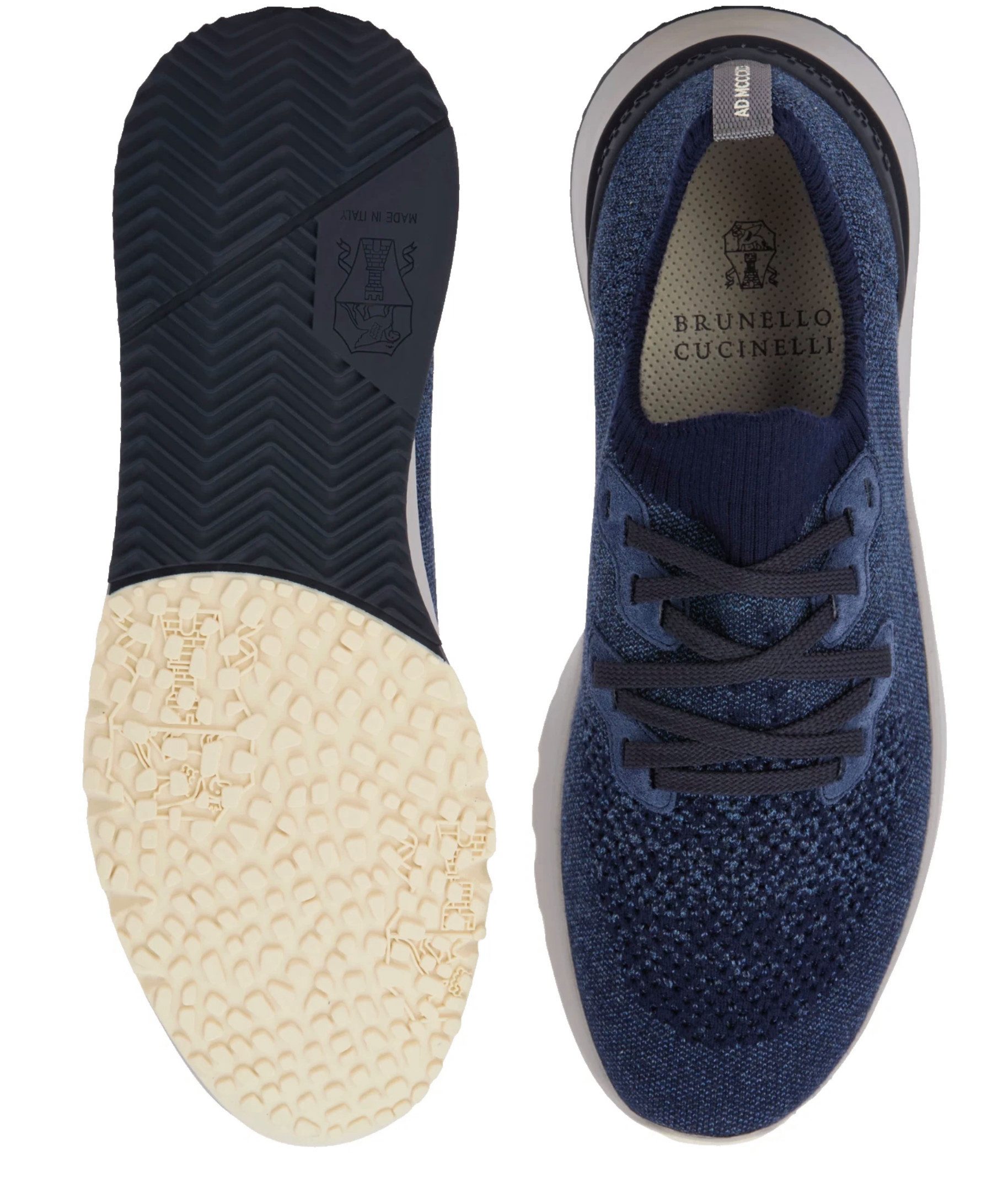 BRUNELLO CUCINELLI Luxury Runner Schuhe Tech Knit City Turnschuhe Sneaker Elastischer Strickkragen für sockenähnlichen Sitz
