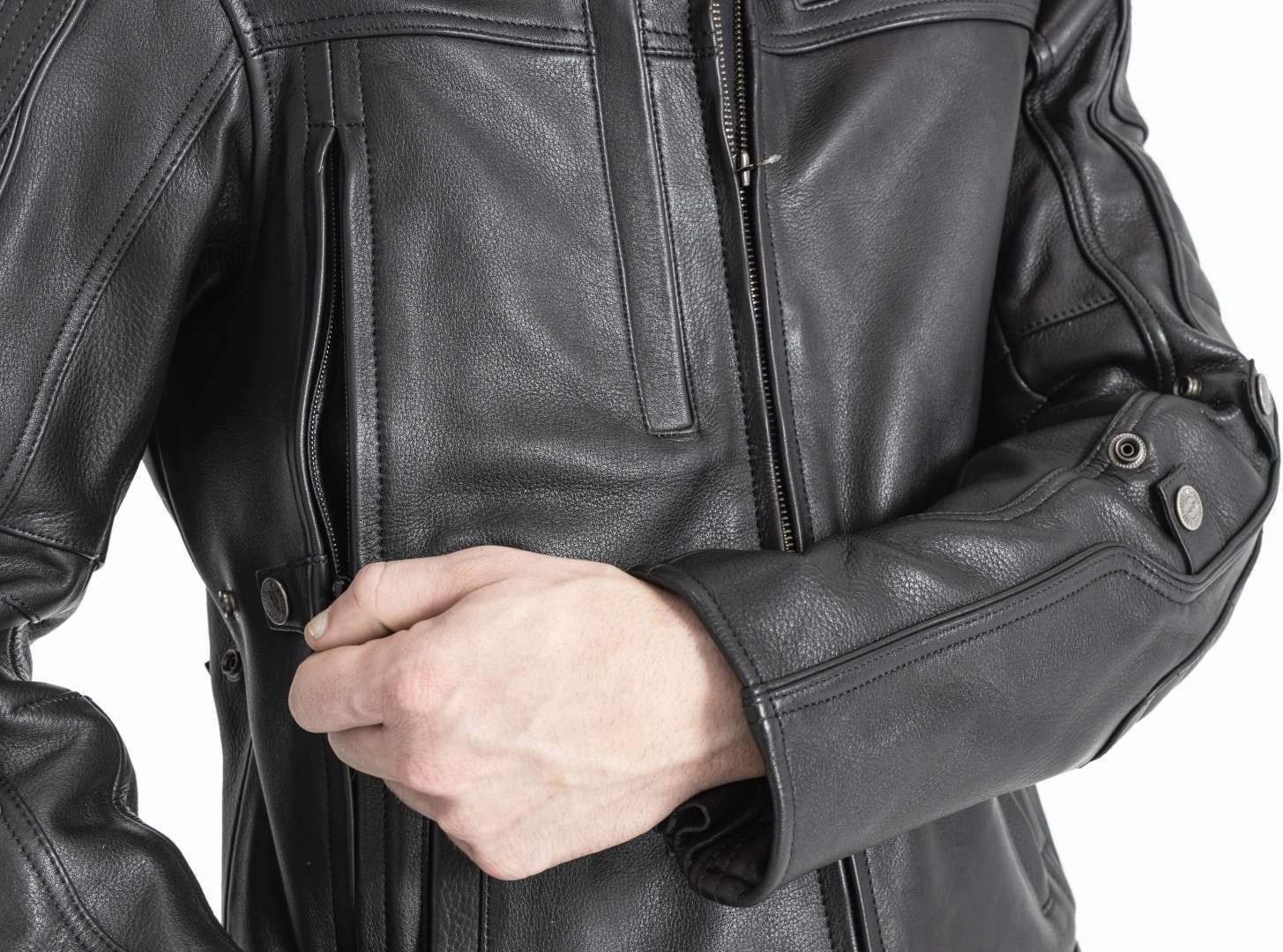 John Doe Motorradjacke Technical XTM Motorrad Lederjacke Atmungsaktiv