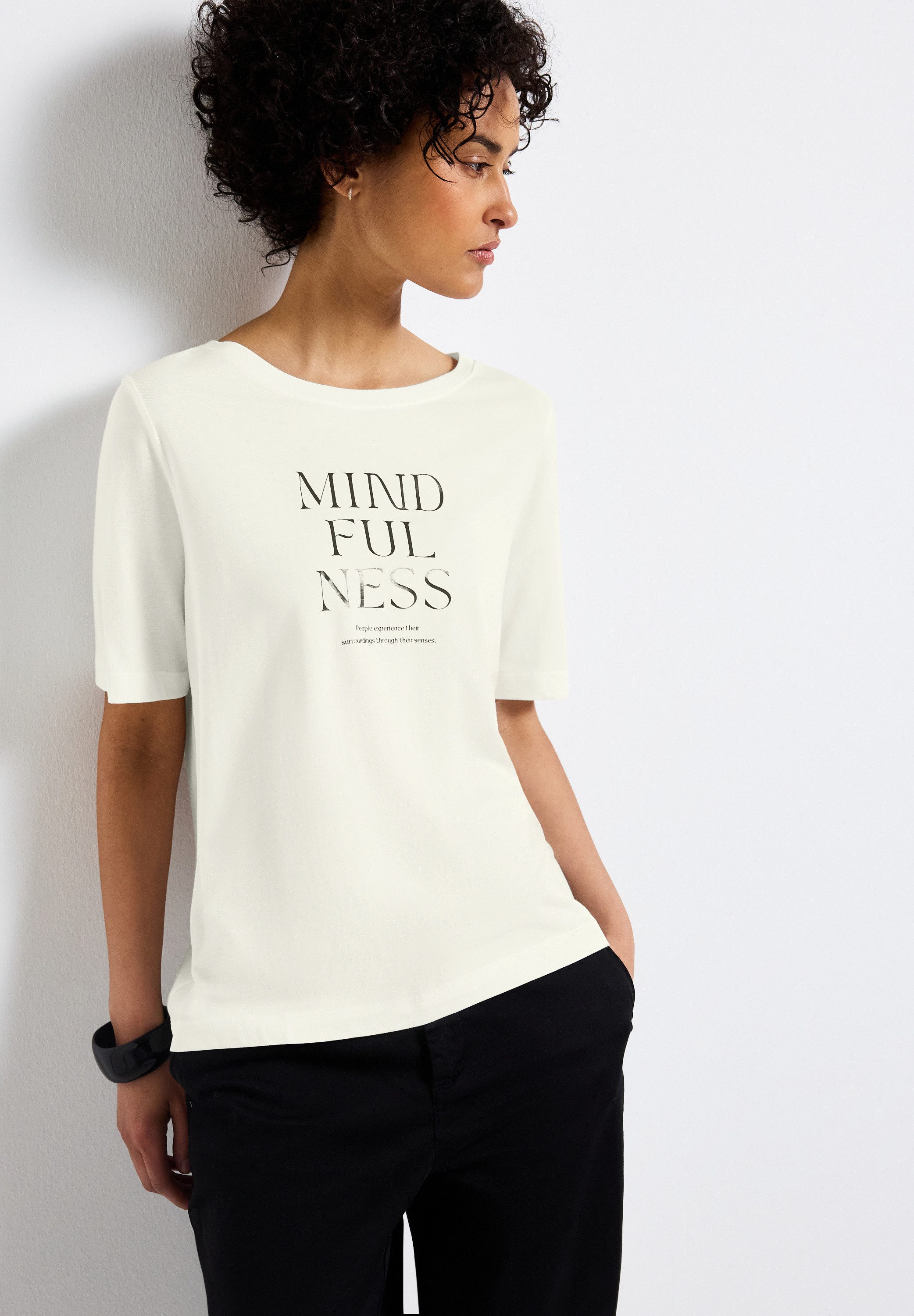 STREET ONE T-Shirt mit Schriftzug günstig online kaufen