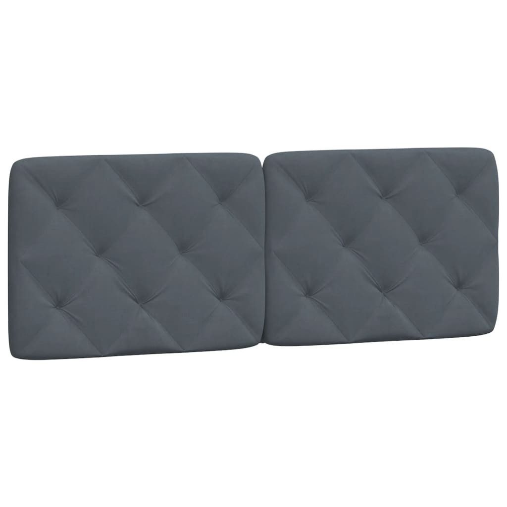 vidaXL Kopfteil Kopfteil-Kissen Dunkelgrau 120 cm günstig online kaufen