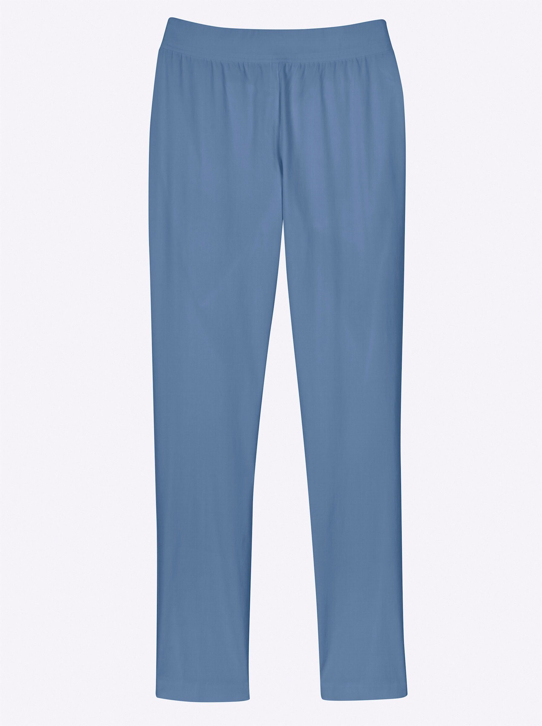 Sieh an! Jerseyhose Innenbeinlänge ca. 71 cm mittelblau