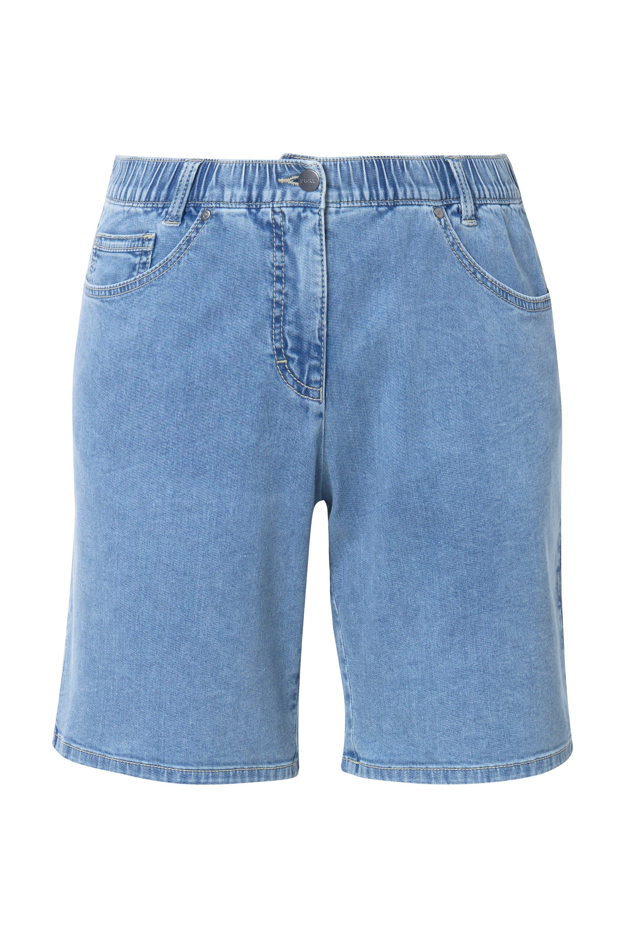 Ulla Popken 5-Pocket-Jeans Jeansbermuda gerades Bein günstig online kaufen