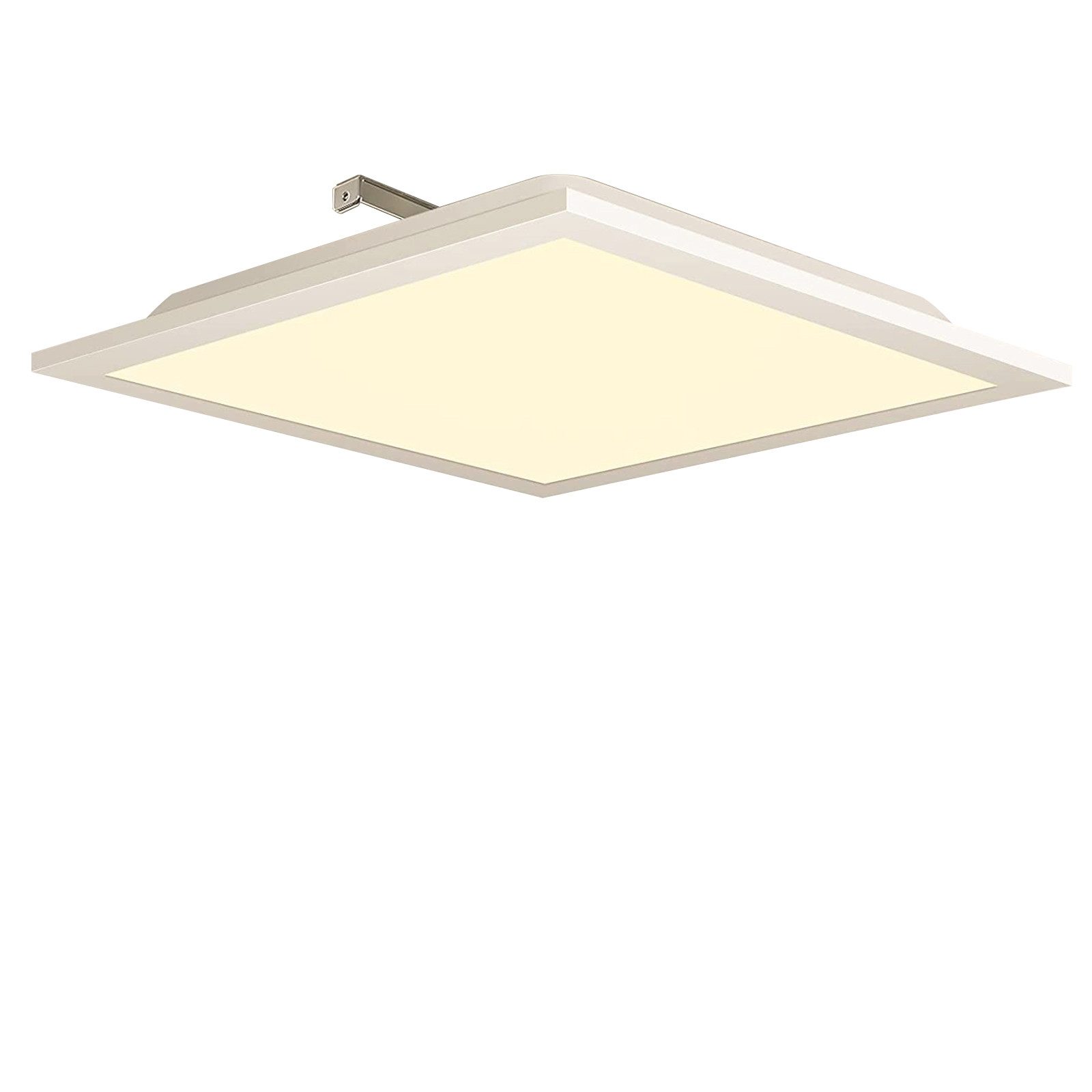 ZMH LED Panel Rechteckig mit Speicherfunktion Modern Schlafzimmer Flur, Quadrat, LED fest integriert, Warmweiß, 3000k