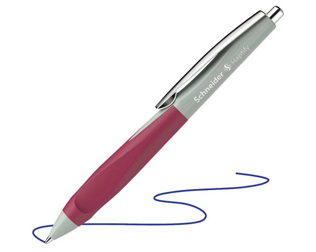 Schneider Kugelschreiber Haptify 1353, Strichstärke: 0,5 mm, mit Edelstahlspitze