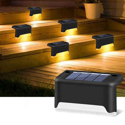 GelldG LED Solarleuchte Solar Treppe Lampe Solar Deck-Lampe, Deck-Licht