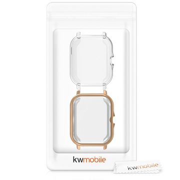 kwmobile Sleeve 2x Hülle für Huami Amazfit GTS 3 / GTS 2 / GTS 2e, Silikon Fullbody Cover Case Schutzhülle Set