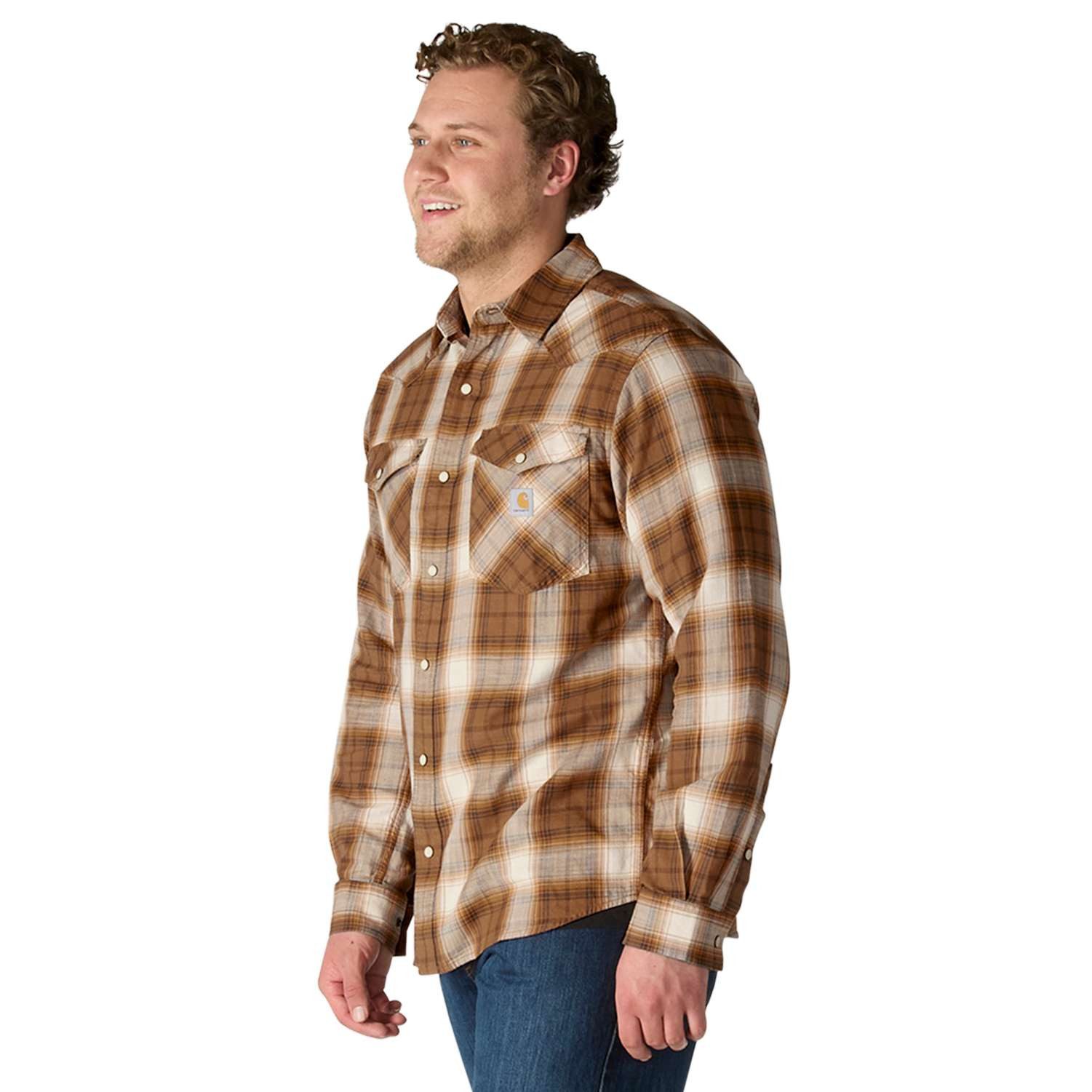 Carhartt Langarmhemd 107016 Montana Bozeman Relaxed LS Plaid Shirt