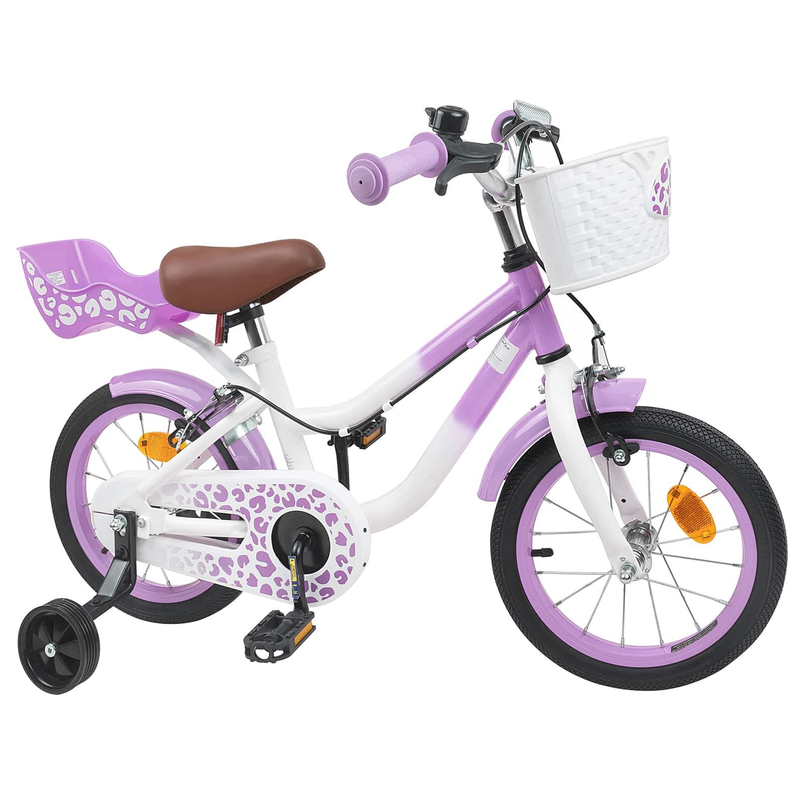 vidaXL Kinderfahrrad 90 x 49 x 67,5 cm Kinderfahrrad Mit Stützrädern 12 Zoll für 2-4 Jahre