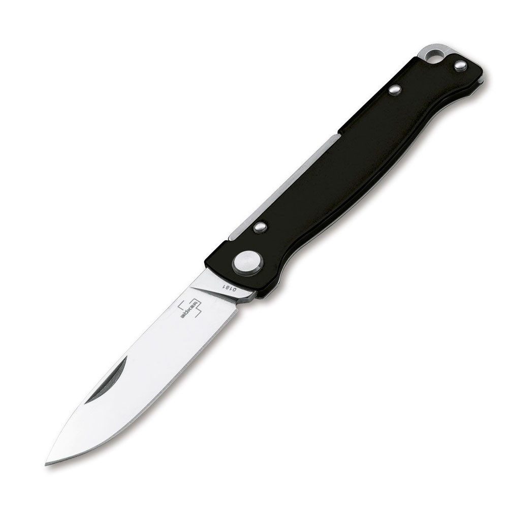 Böker Manufaktur Solingen Taschenmesser Atlas Taschenmesser Black kompaktes Klappmesser EDC