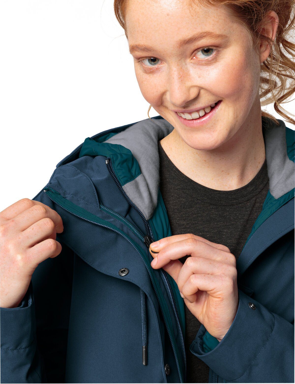 dark Women's sea 3-in-1-Funktionsjacke 3in1 Coreway Parka VAUDE