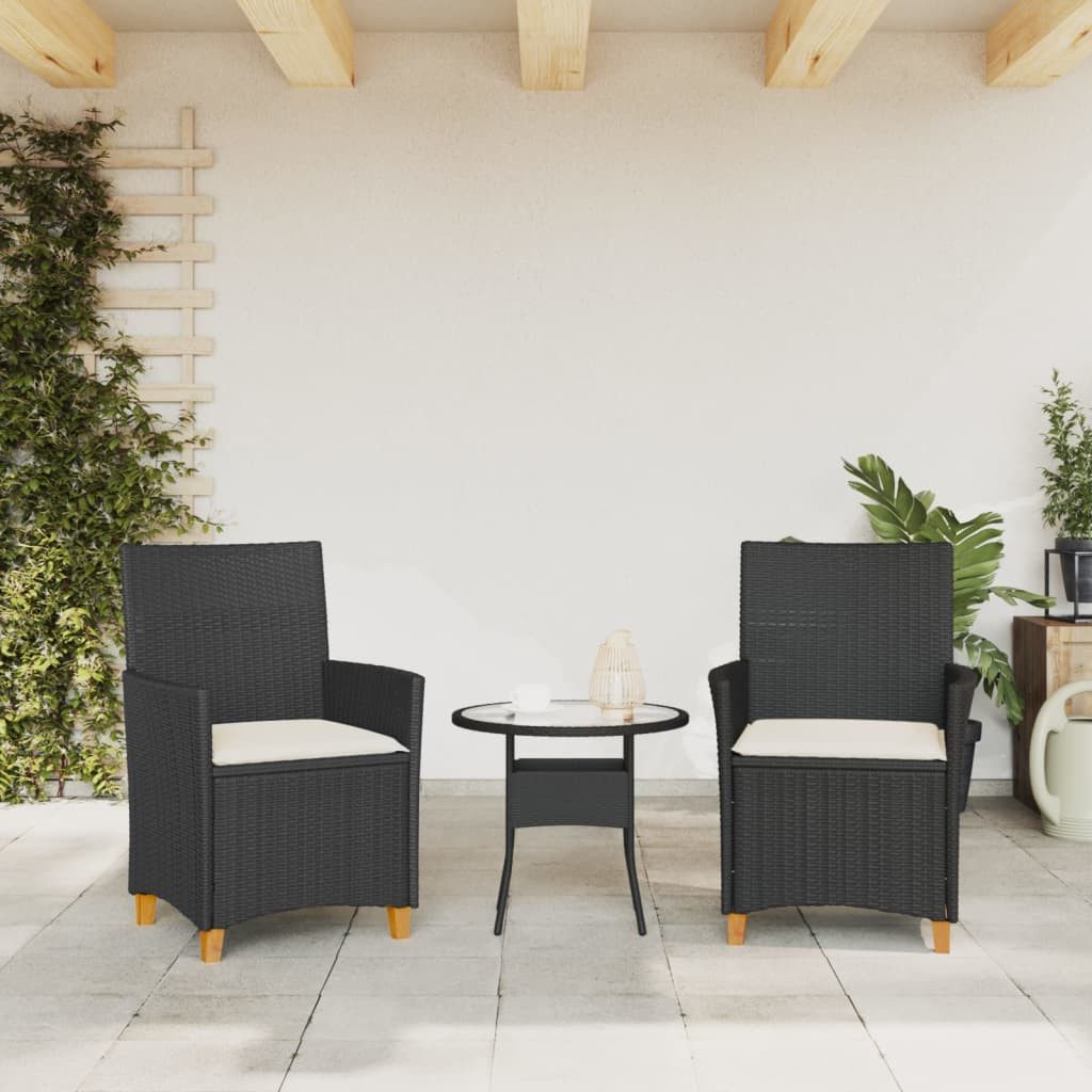 vidaXL Gartenstuhl Gartenstühle mit Kissen 2 günstig online kaufen