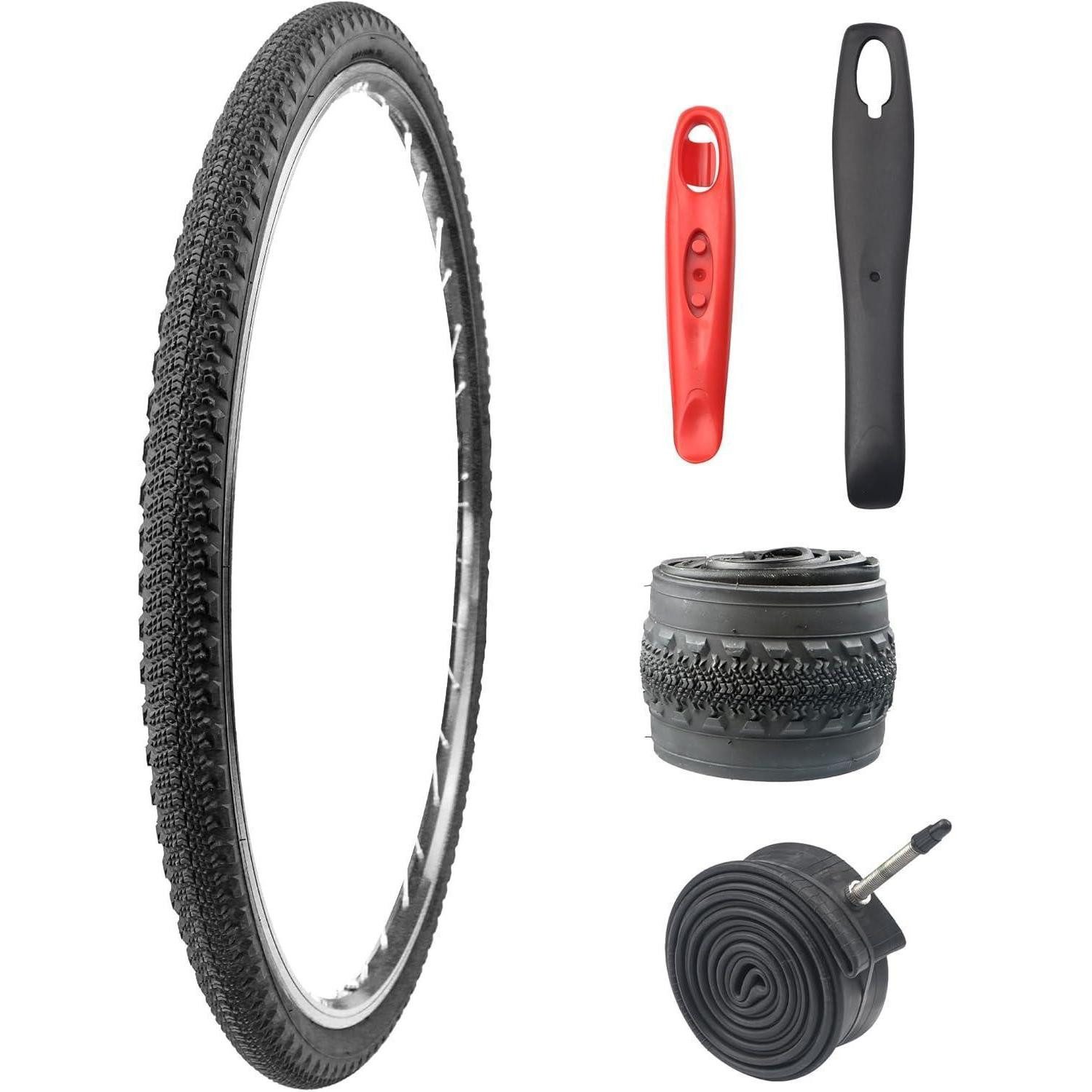 LuxusKollektion Fahrradreifen 2er-Pack 700x42C Fahrradreifen Mantel mit Schläuchen ETRTO 44-622