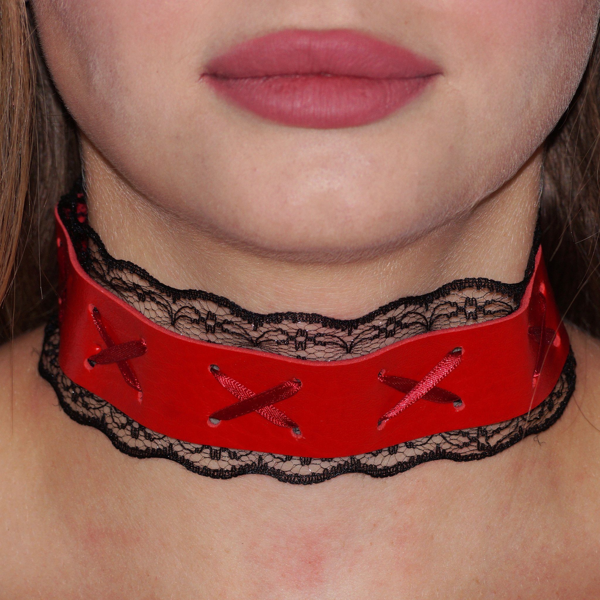 Metamorph Textilband Halsband Stitched Lace, Größenverstellbarer günstig online kaufen