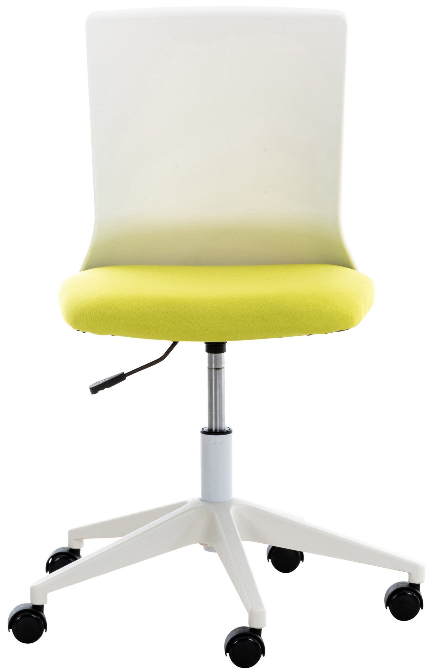 Stoff Rückenlehne bequemer drehbar XXL), weiß Bürostuhl und grün Gestell: TPFLiving 360° mit Drehstuhl, Apollo Chefsessel, - Bürostuhl Sitzfläche: Kunststoff (Schreibtischstuhl, höhenverstellbar -