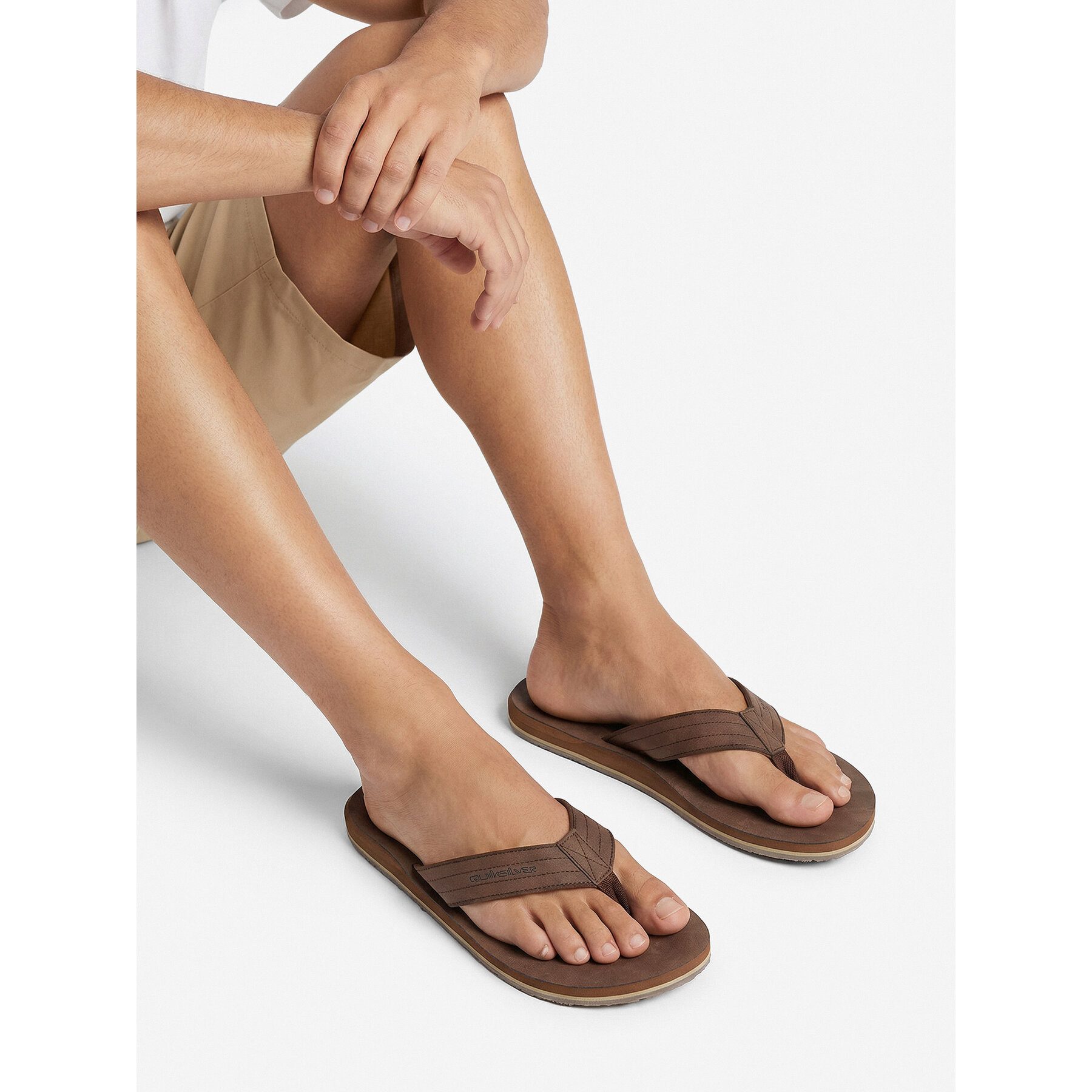 Quiksilver Quiksilver Herren-Flip-Flops, braun Badepantolette