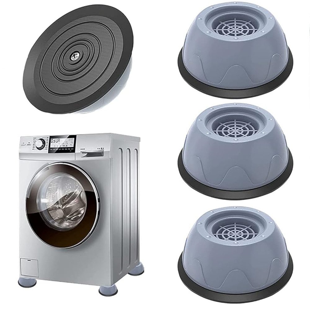 TUWENA Vibrationsdämpfer 4 Stück Anti Vibration Waschmaschine Füße, Universal Antirutschmatte, Vibration Dämpfer Pads für Waschmaschine/Trockner/Möbel