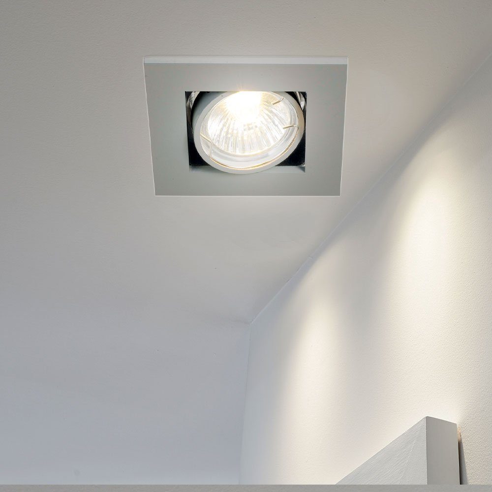 etc-shop LED Einbaustrahler, Leuchtmittel inklusive, Warmweiß, Decken Einbau Strahler ALU Wohn Zimmer Leuchte Spot Lampe beweglich im