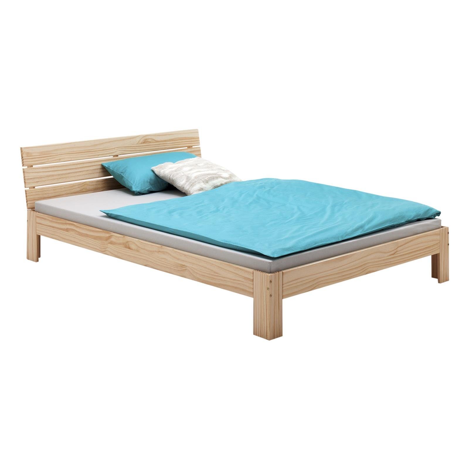 IDIMEX Massivholzbett THOMAS, Doppelbett 140x200 cm mit Kopftei aus Massivh günstig online kaufen