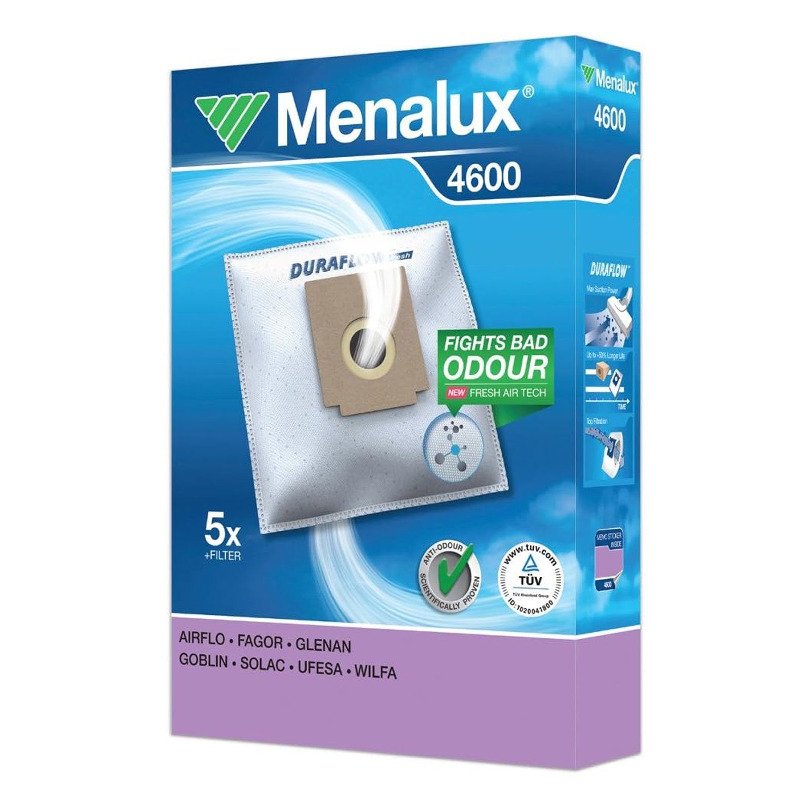 Menalux Staubsaugerbeutel