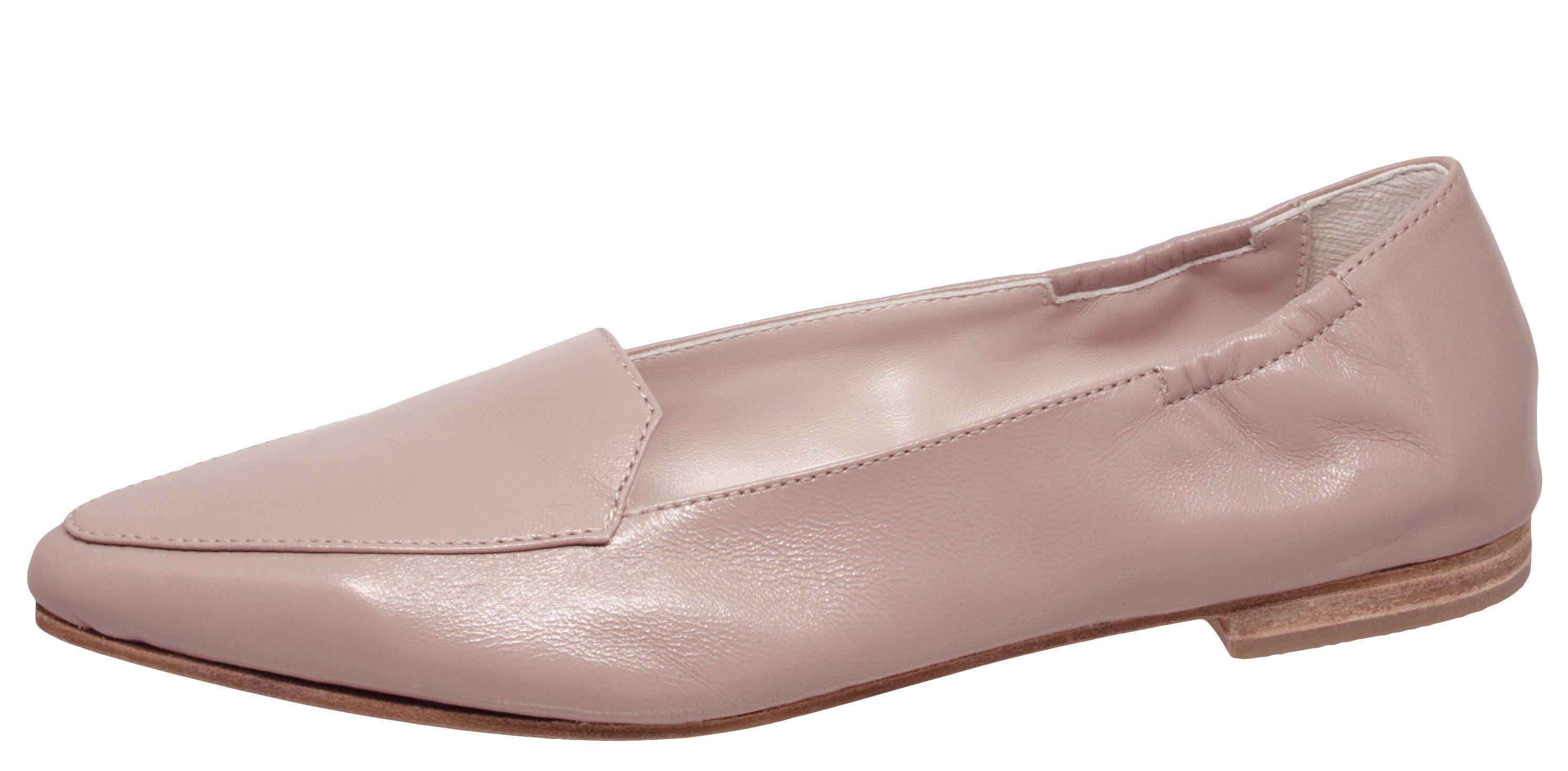 Gallucci Ballerinas von Gallucci 20001 Leder Klassisch Schmal Rosa Antique Pumps