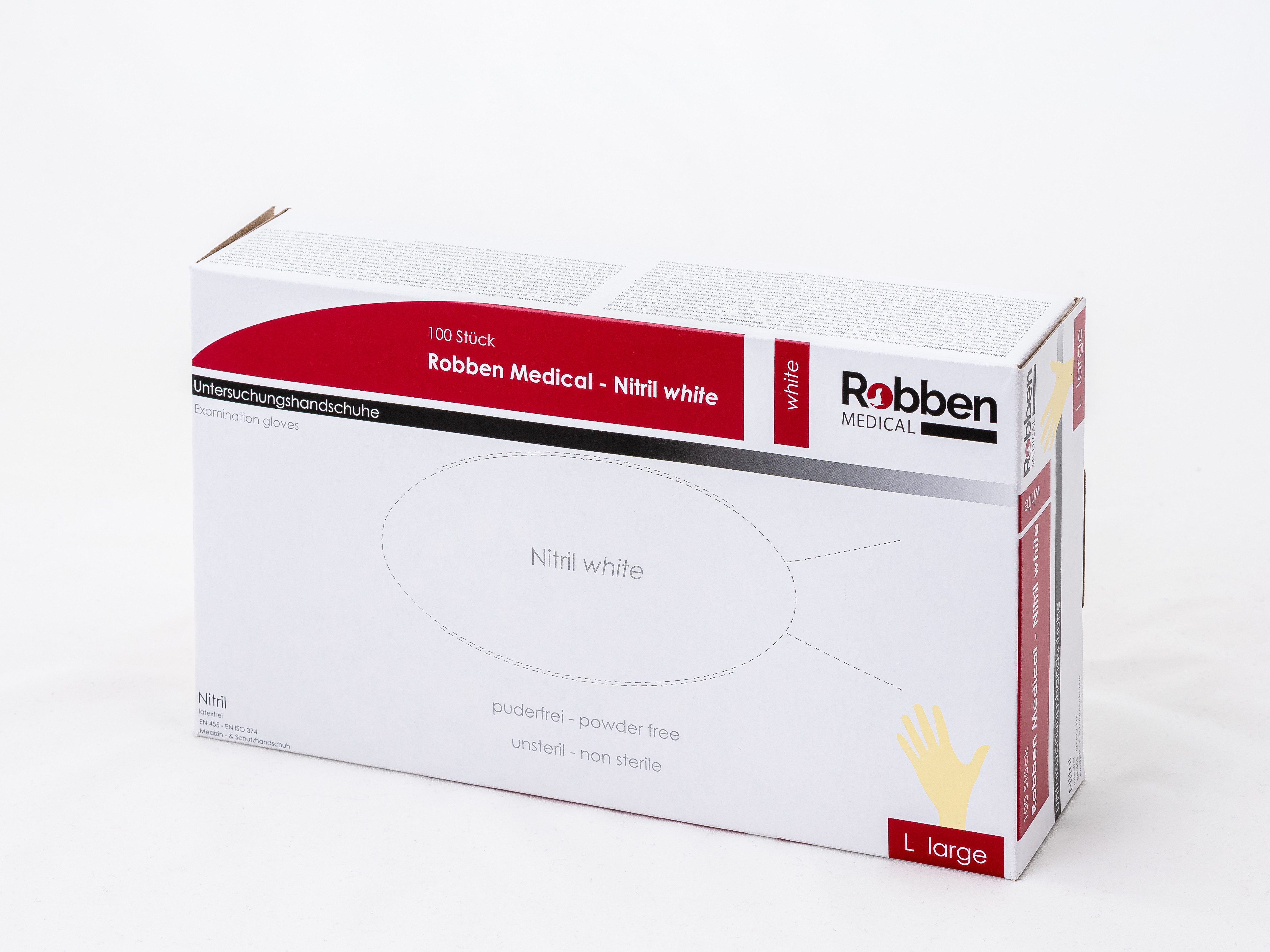 Robben Medical GmbH Nitril-Handschuhe Einmalhandschuhe Nitril Premium 100 S günstig online kaufen