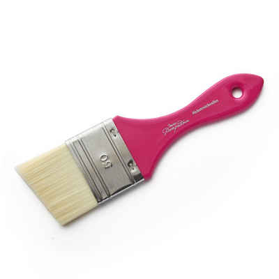 MissPompadour Pinsel 50mm, langlebiger Flachpinsel - für Wandfarbe, Lack, Lasur, Malerpinsel für Kreidefarbe, Holzfarbe, Wandfarbe